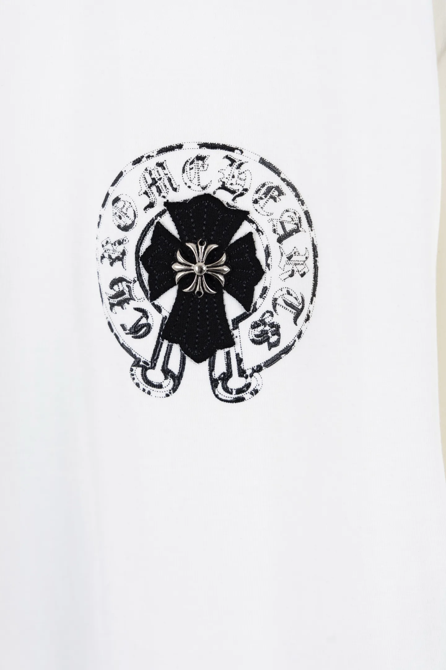 Cross Print Cotton Jersey T-Shirt D12812198 — view 4