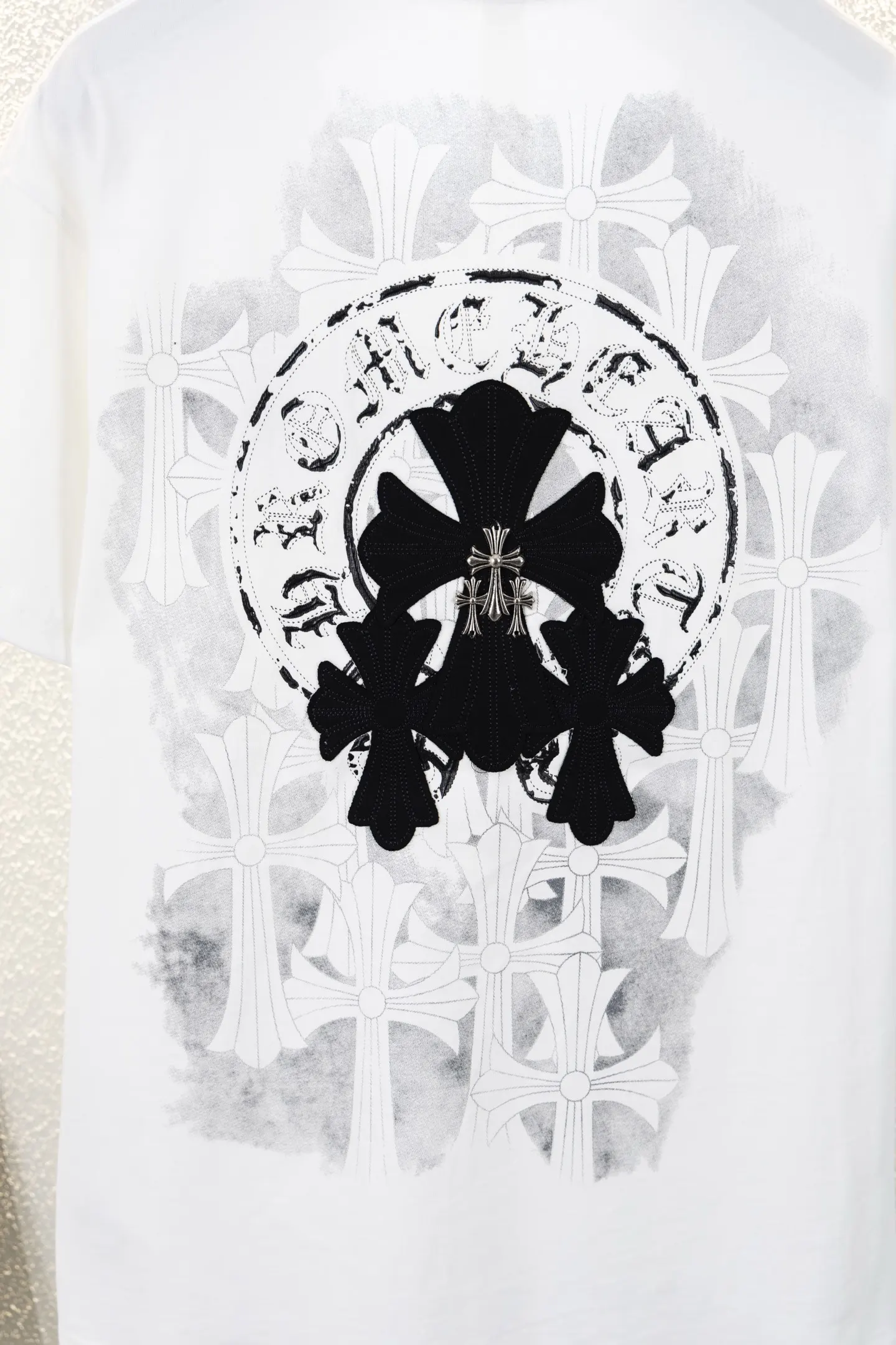 Cross Print Cotton Jersey T-Shirt D12812198 — view 5