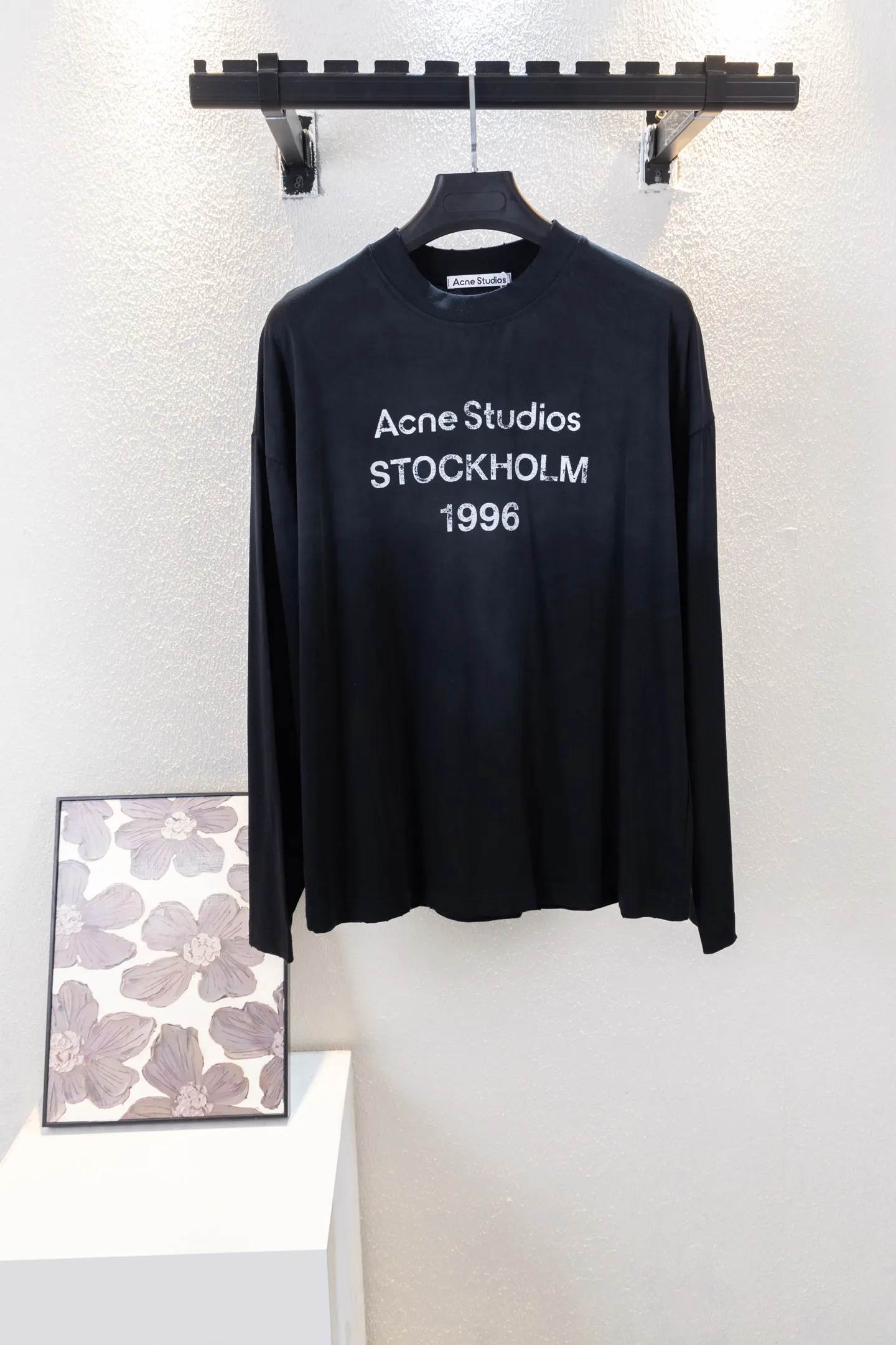 Logo Print Long-Sleeve Cotton T-Shirt D13012249