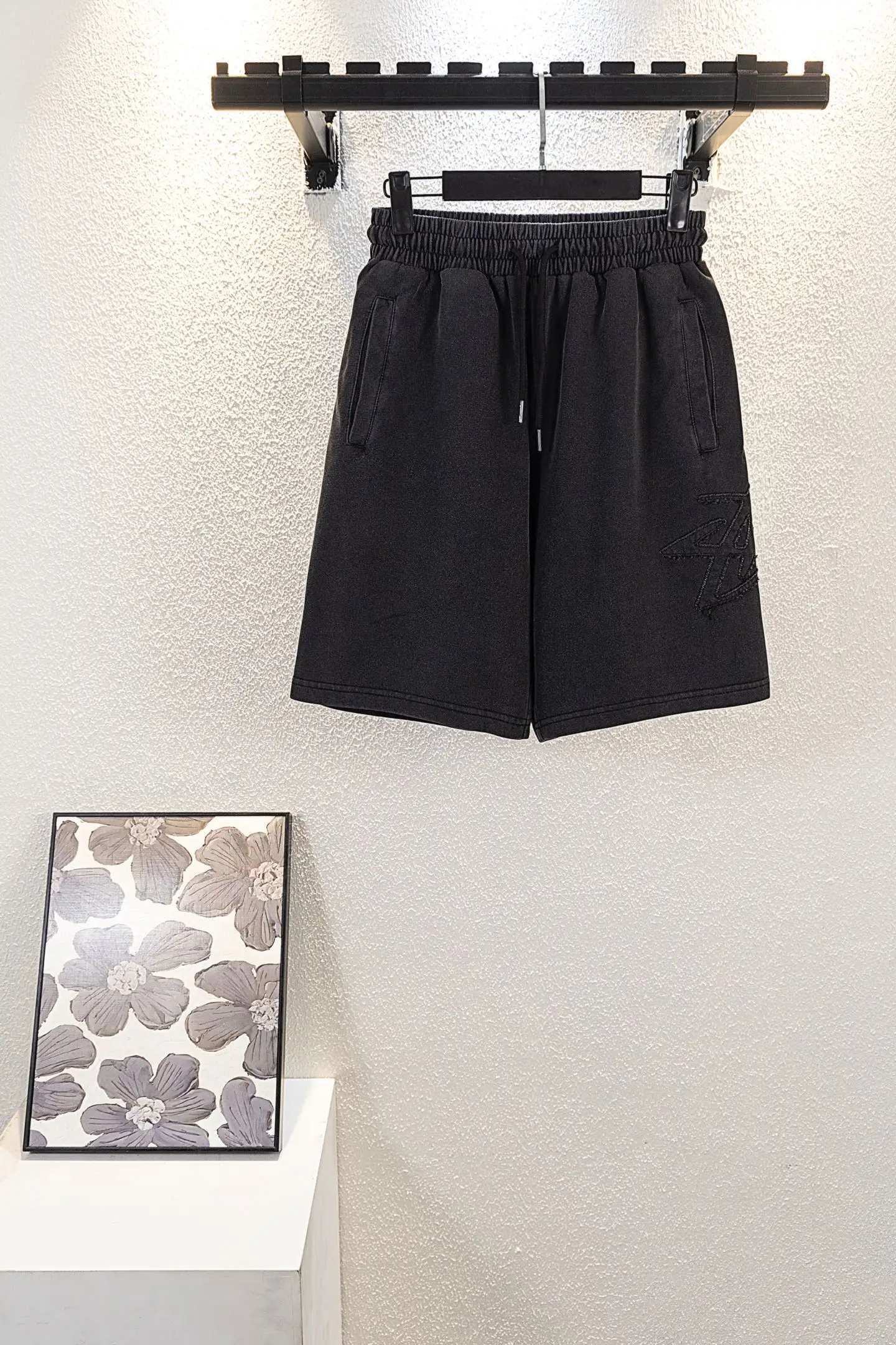 Logo-Embroidered Cotton-Blend Jersey Shorts D13011162