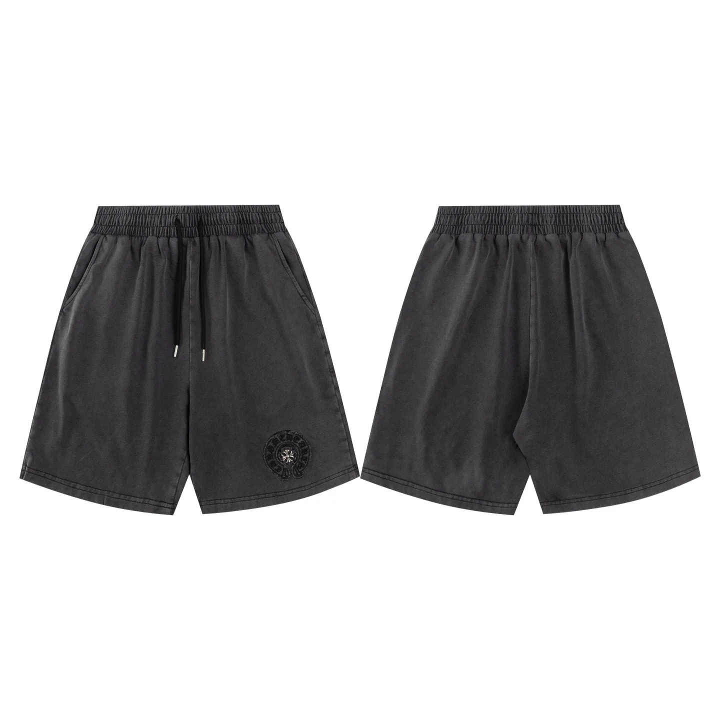 Logo-Embroidered Washed Cotton Shorts D13012224