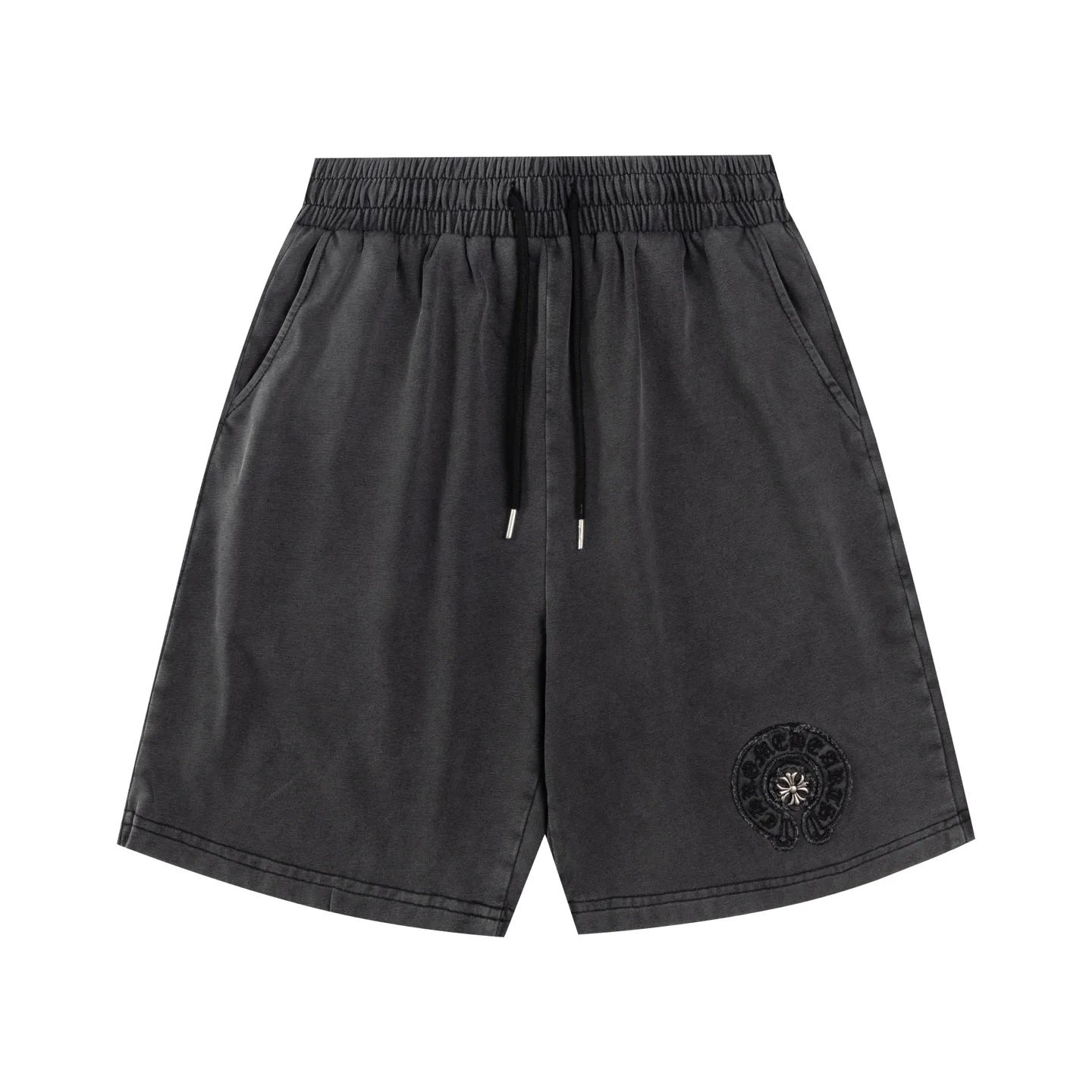Logo-Embroidered Washed Cotton Shorts D13012224 — view 2