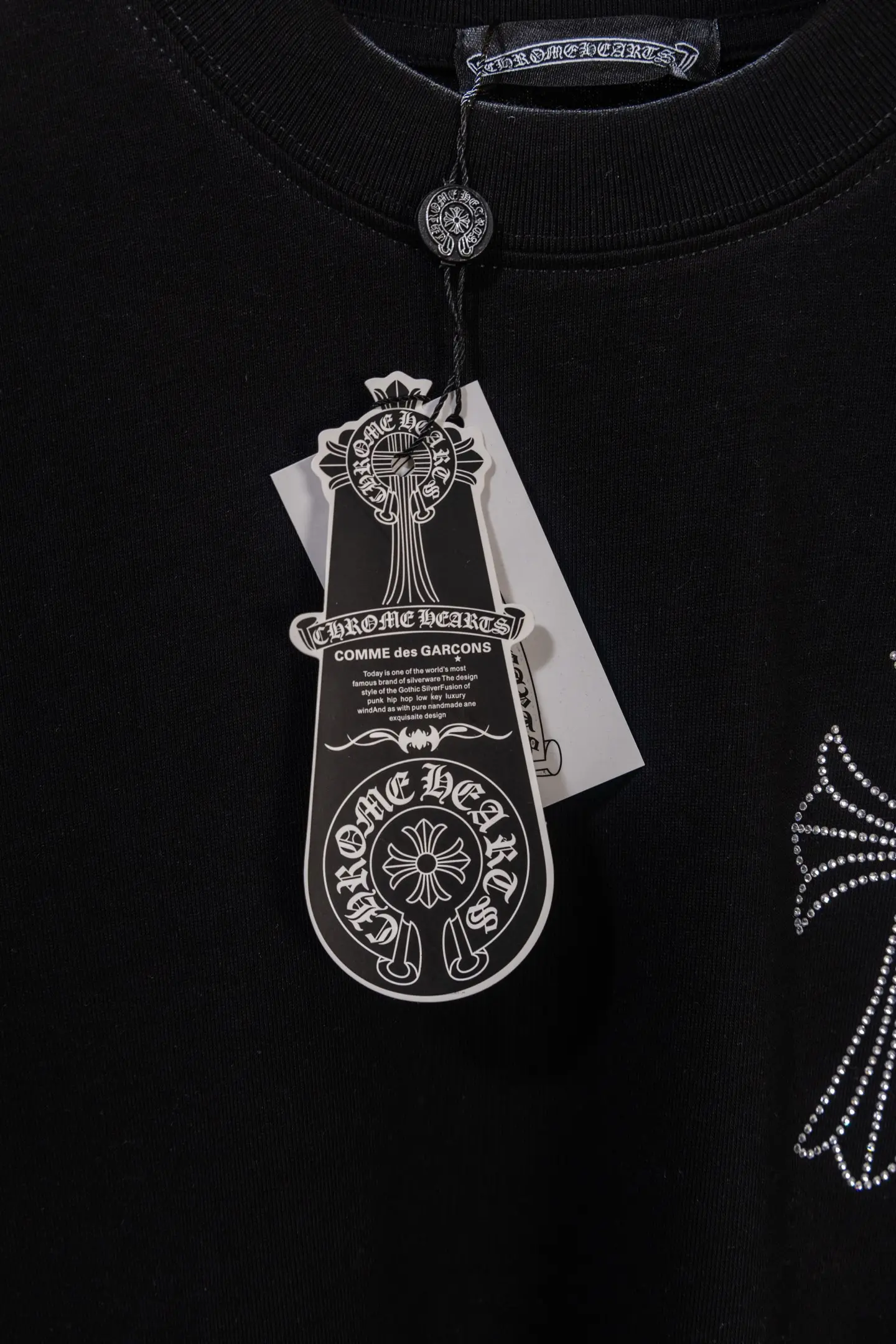 Embellished Cross Logo Cotton T-Shirt D13012227 — view 12