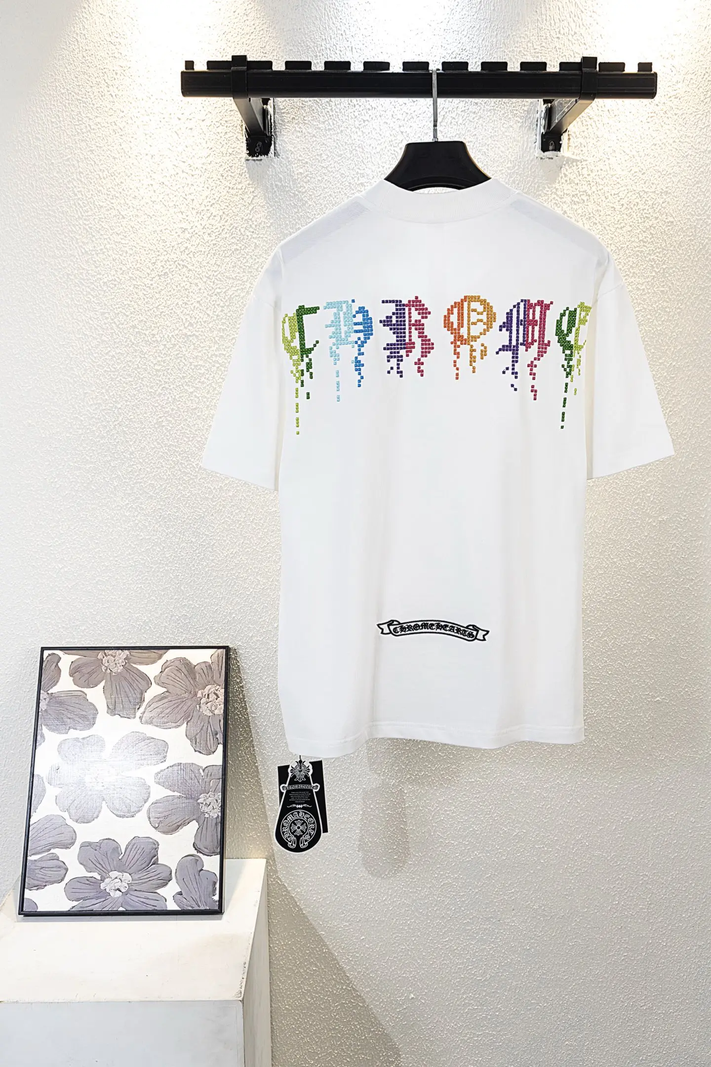 Embroidered Mosaic Logo Cotton T-Shirt D13312195 — view 2