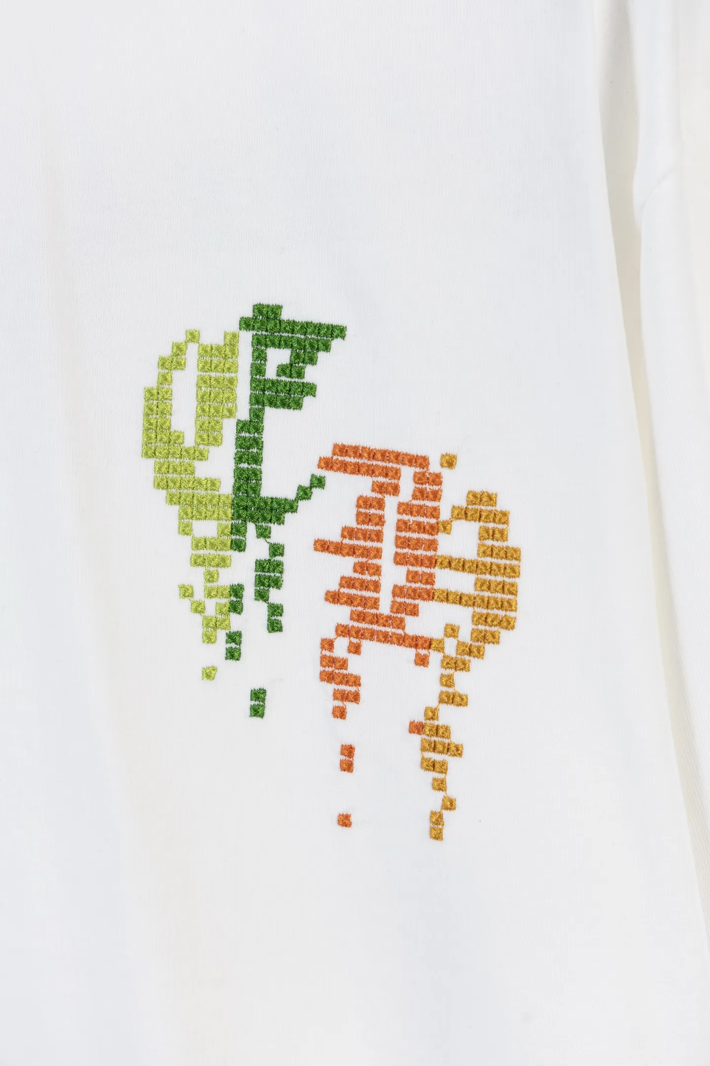 Embroidered Mosaic Logo Cotton T-Shirt D13312195 — view 5