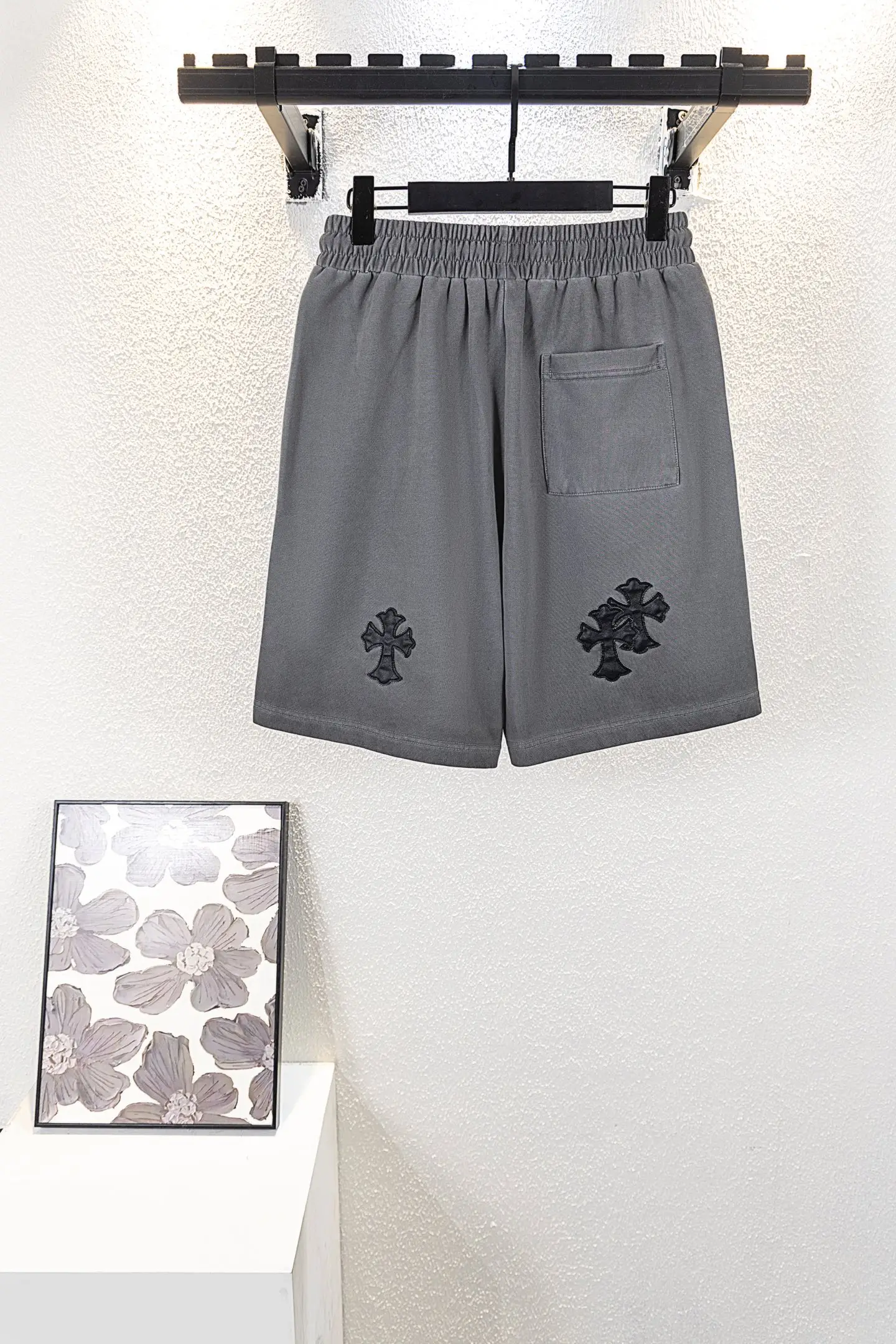 Embroidered Logo Cotton-Jersey Shorts D13312201 — view 2