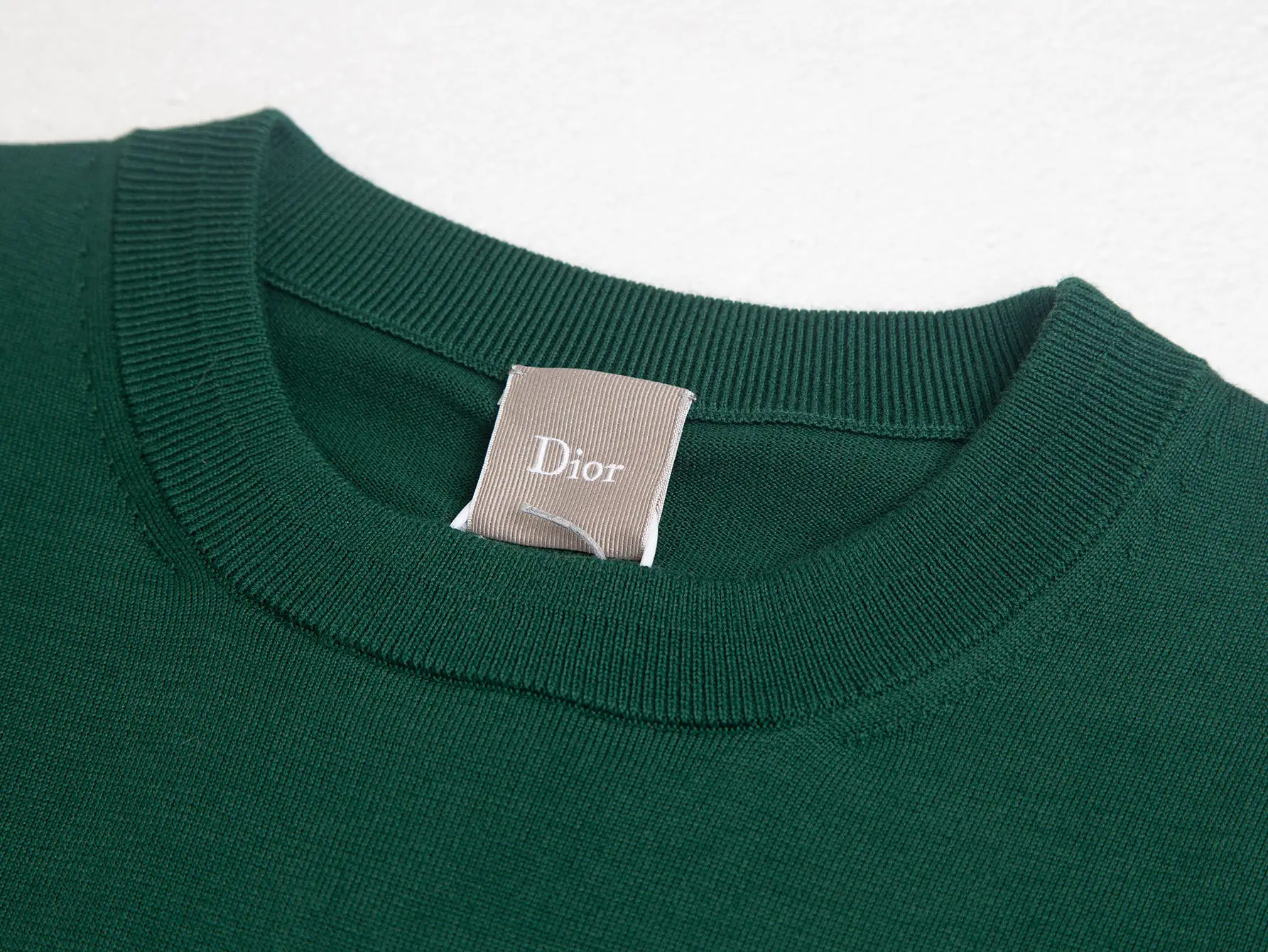 Embroidered Wool-Blend Knit T-Shirt D13515853 — view 4