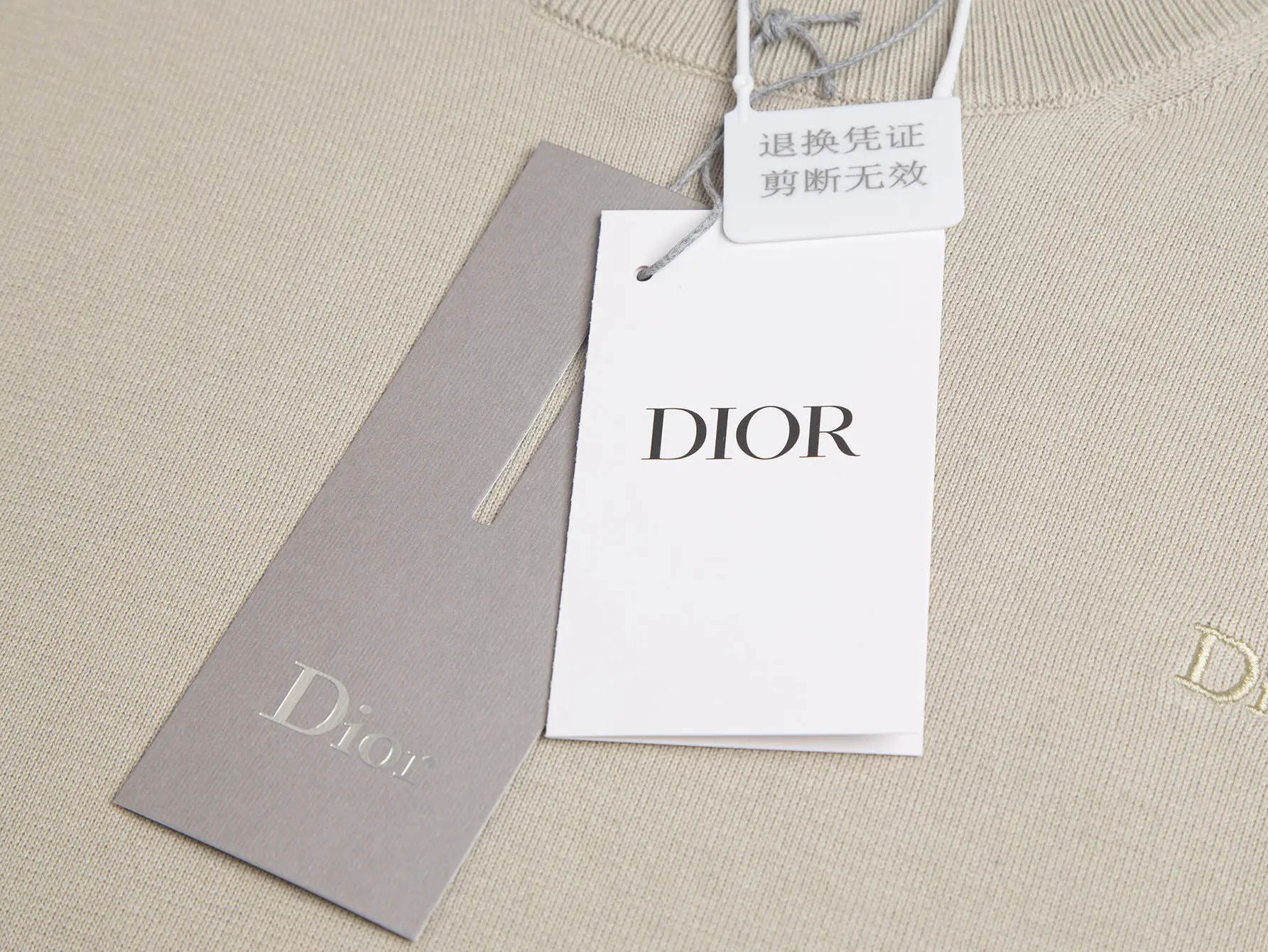 Logo-Embroidered Wool-Blend Knit T-Shirt D13515854 — view 5