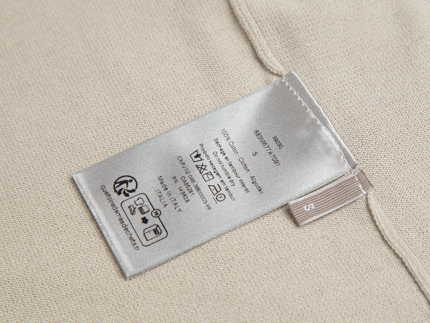 Logo-Embroidered Wool-Blend Knit T-Shirt D13515854 — view 7