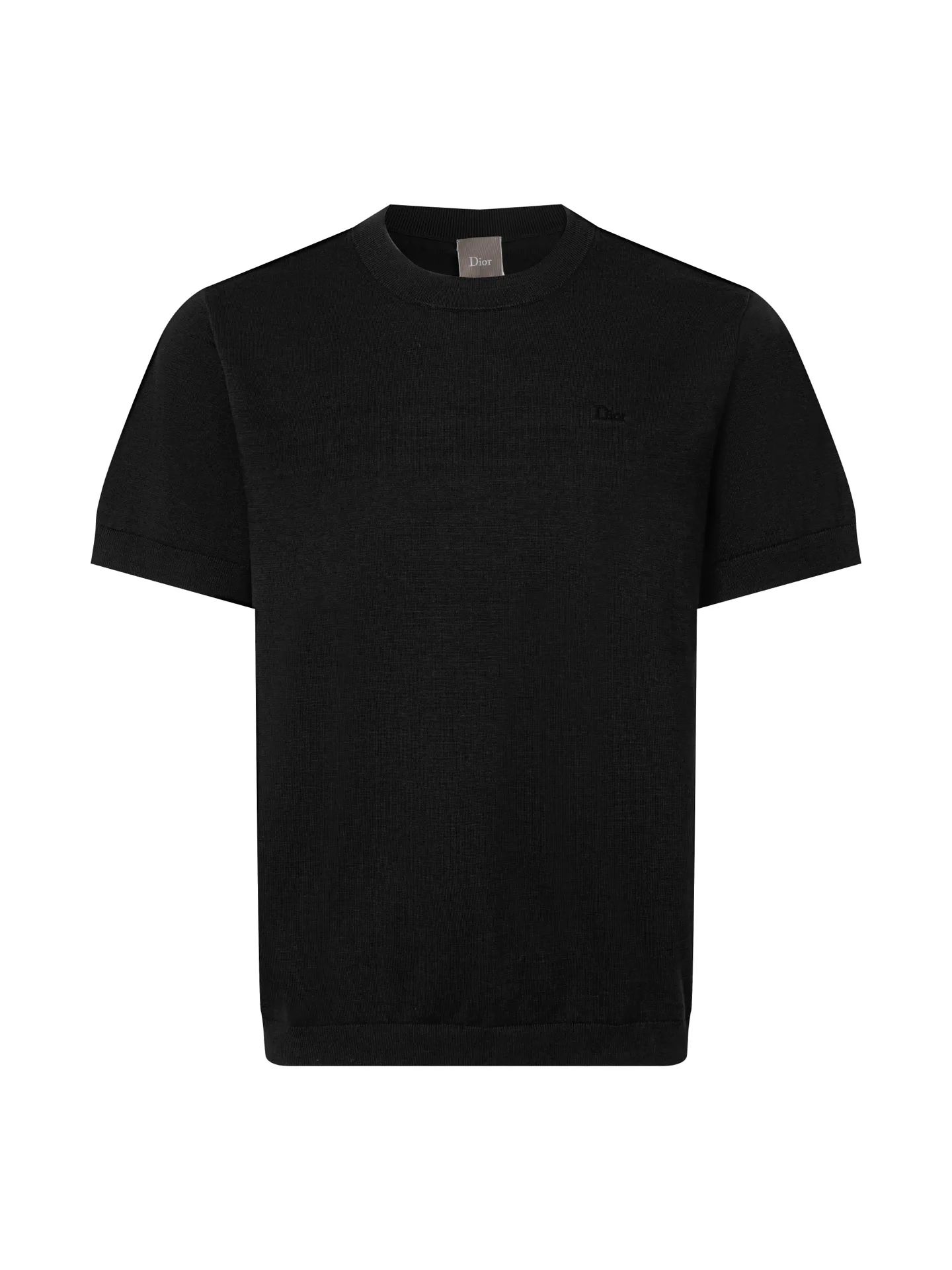 Embroidered Wool-Blend Knit T-Shirt D13515852