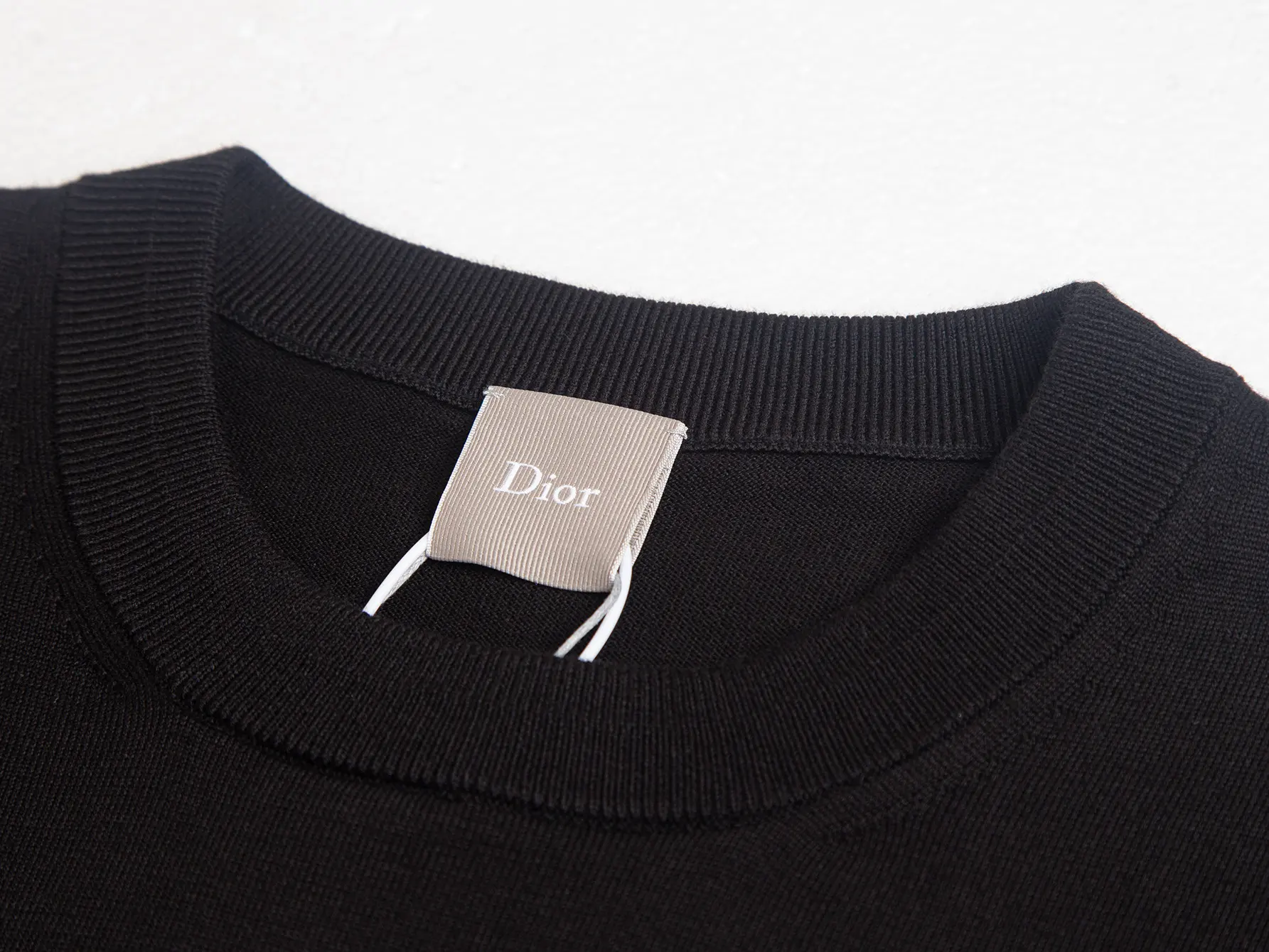 Embroidered Wool-Blend Knit T-Shirt D13515852 — view 3