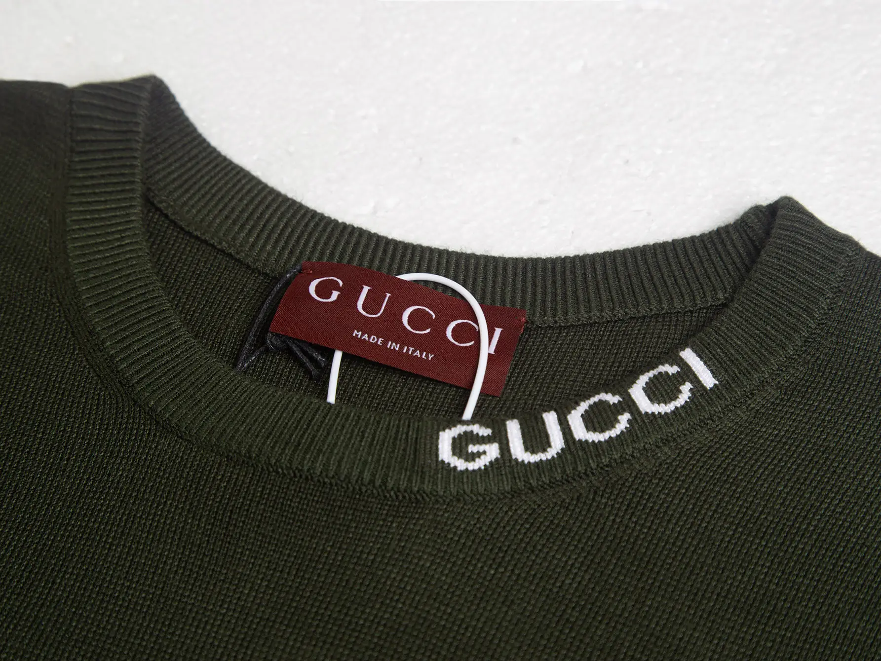 Logo-Embroidered Wool-Blend Knit T-Shirt D13515834 — view 4