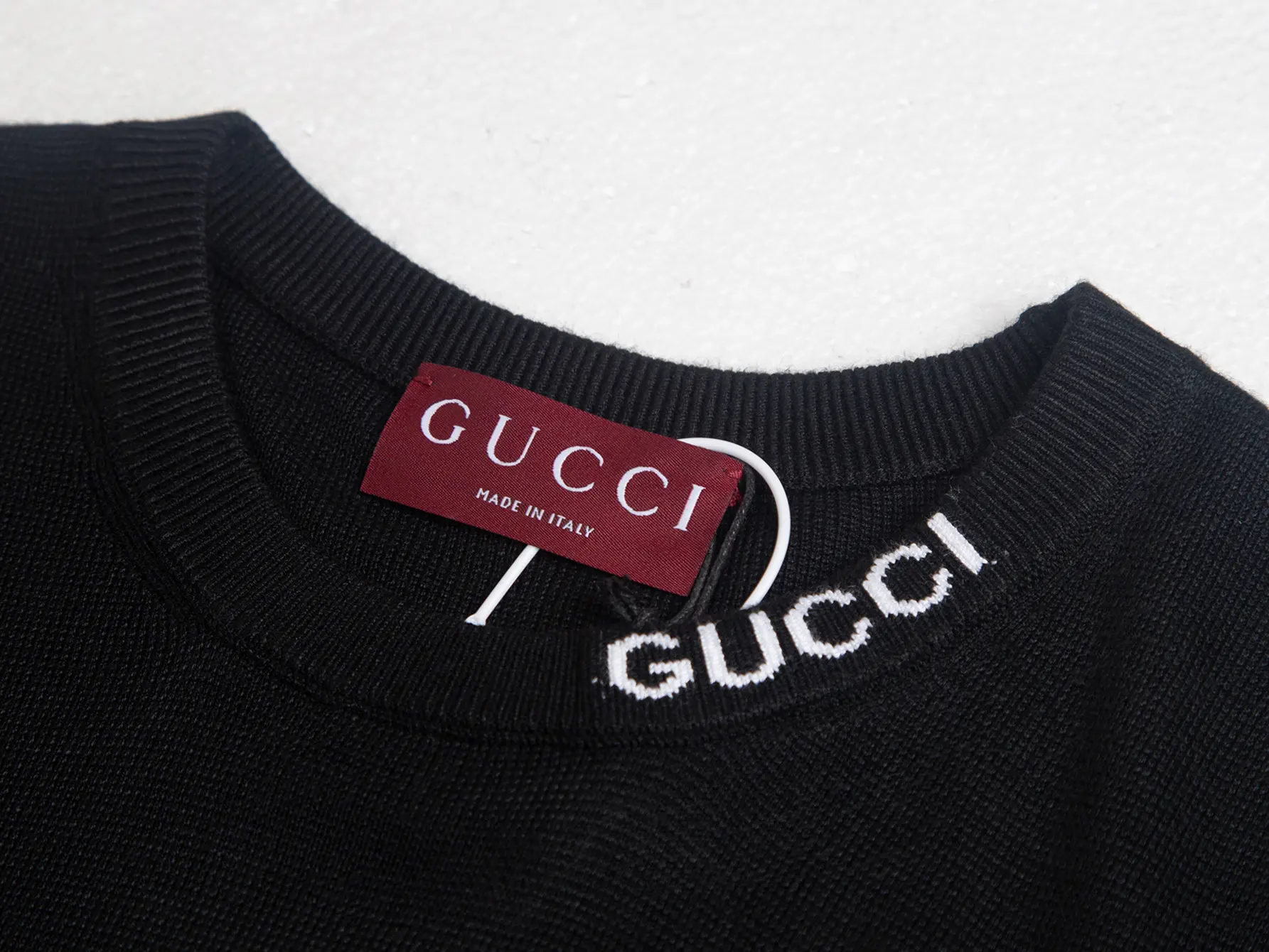 Logo-Embroidered Wool-Blend Knit T-Shirt D13515833 — view 3