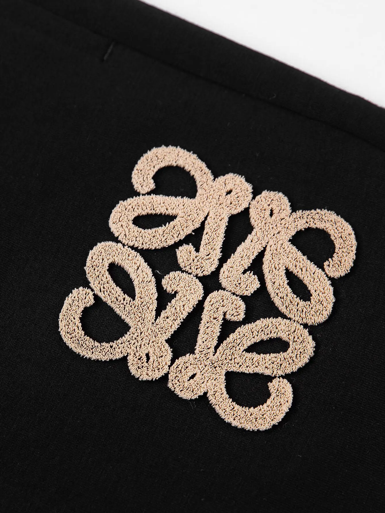 Anagram Embroidered Cotton-Jersey Shorts D13516104 — view 3