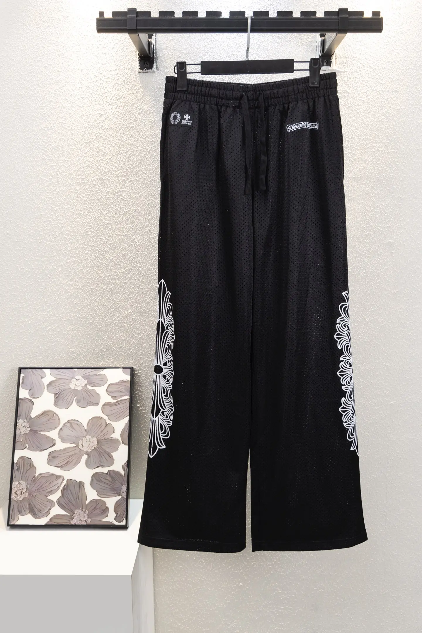 Logo-Print Mesh Wide-Leg Track Pants D13812240