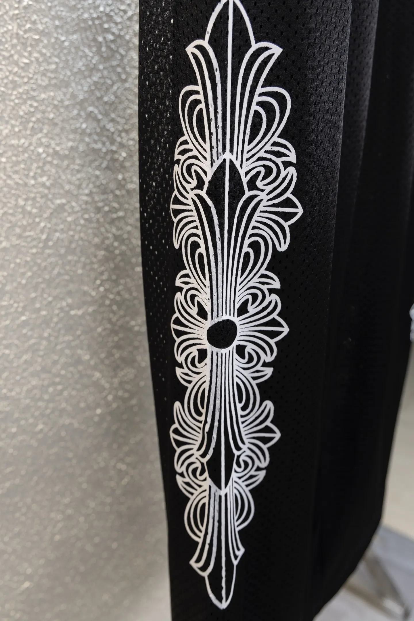 Logo-Print Mesh Wide-Leg Track Pants D13812240 — view 7