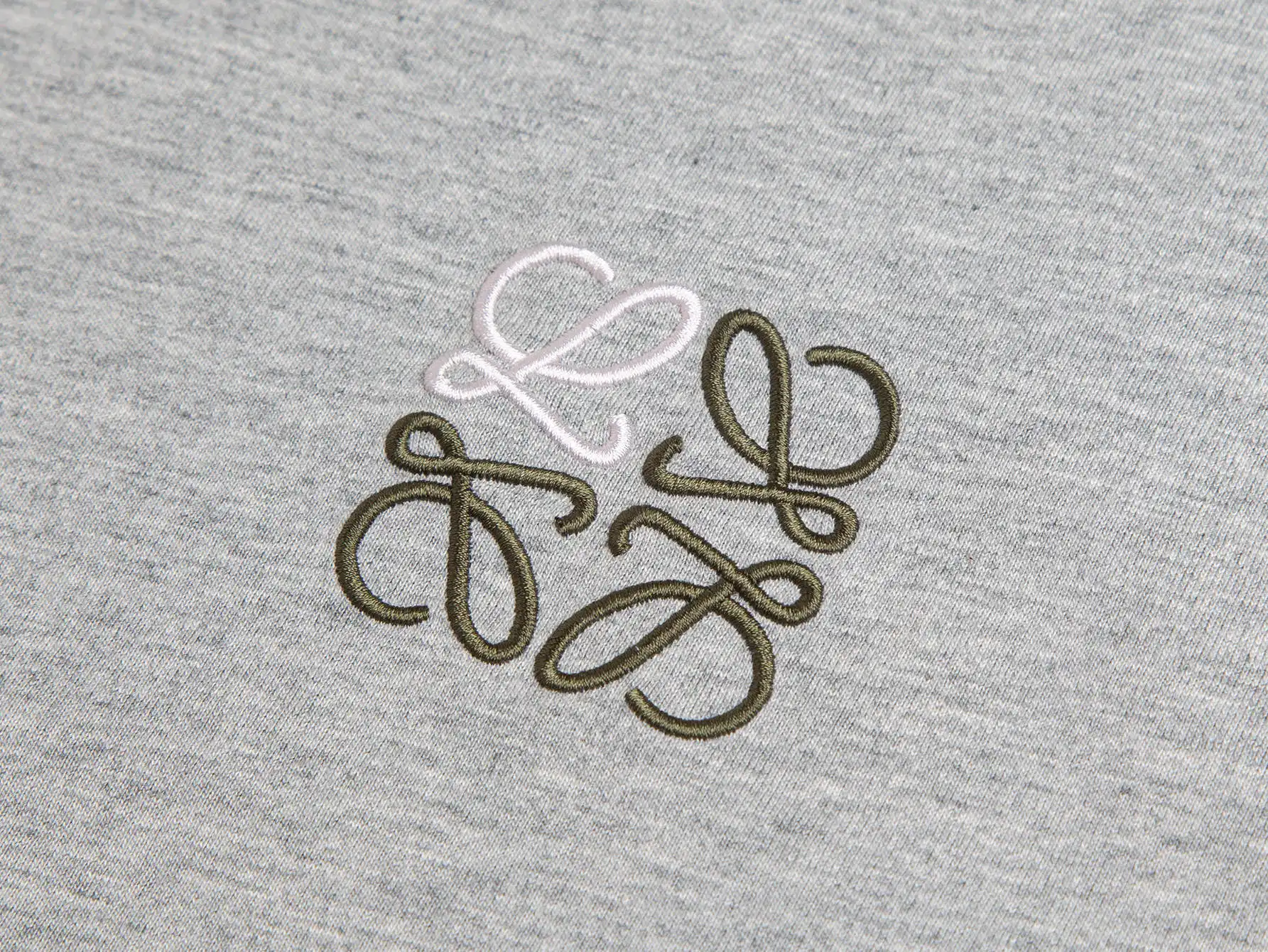 Anagram Embroidered Mercerized Cotton T-Shirt D14015261 — view 3