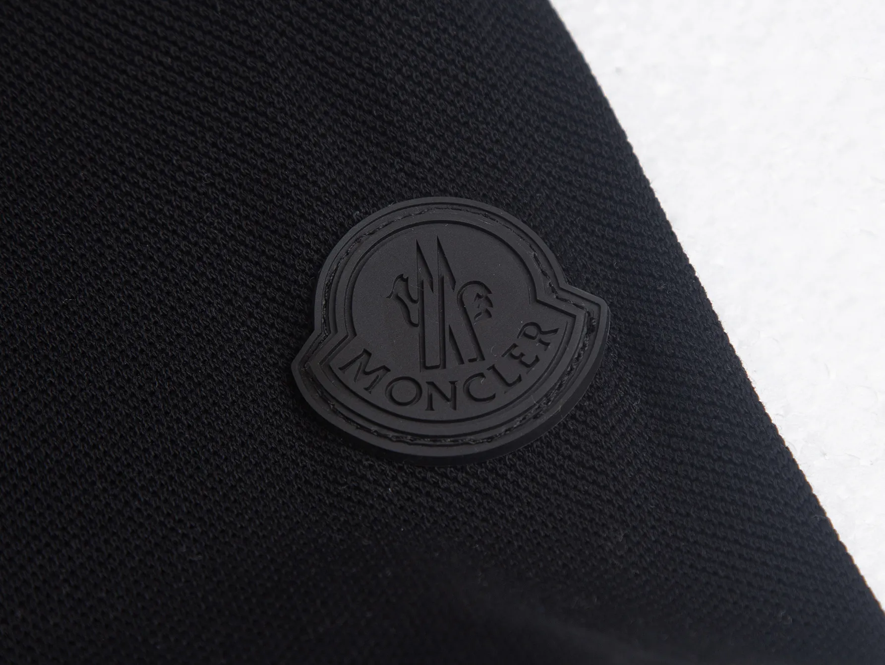 Black Logo-Patch Half-Zip Polo Shirt D14015764 — view 4