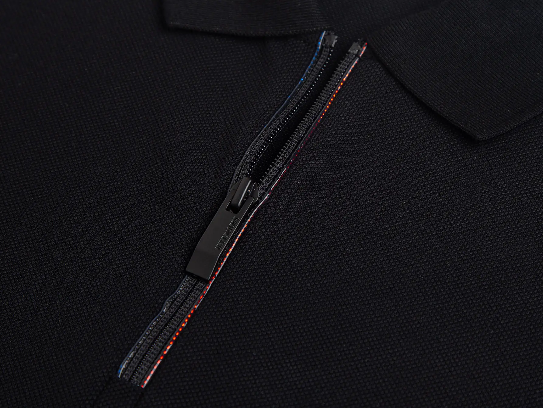 Black Logo-Patch Half-Zip Polo Shirt D14015764 — view 5