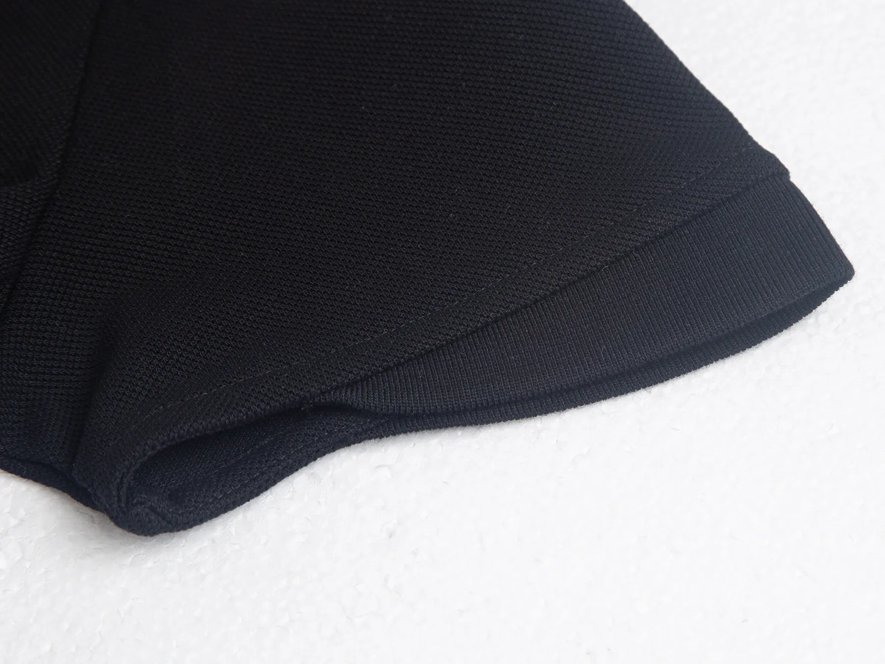 Black Logo-Patch Half-Zip Polo Shirt D14015764 — view 7