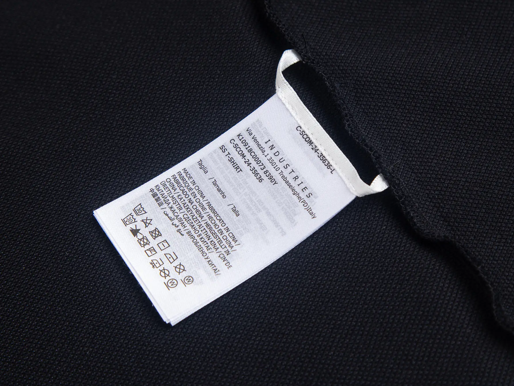 Black Logo-Patch Half-Zip Polo Shirt D14015764 — view 8