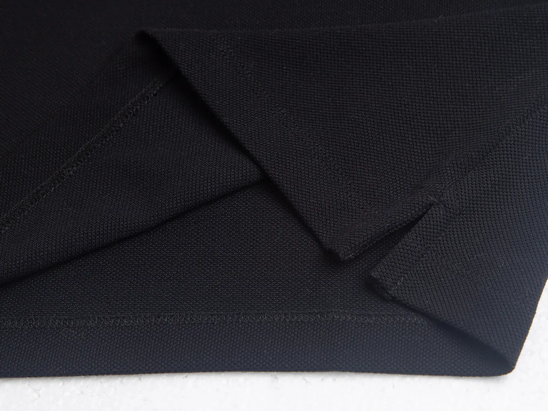 Black Logo-Patch Half-Zip Polo Shirt D14015764 — view 10
