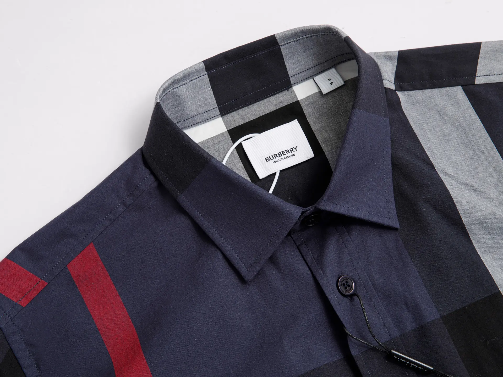 Check Print Short-Sleeve Cotton Shirt D14015962 — view 3