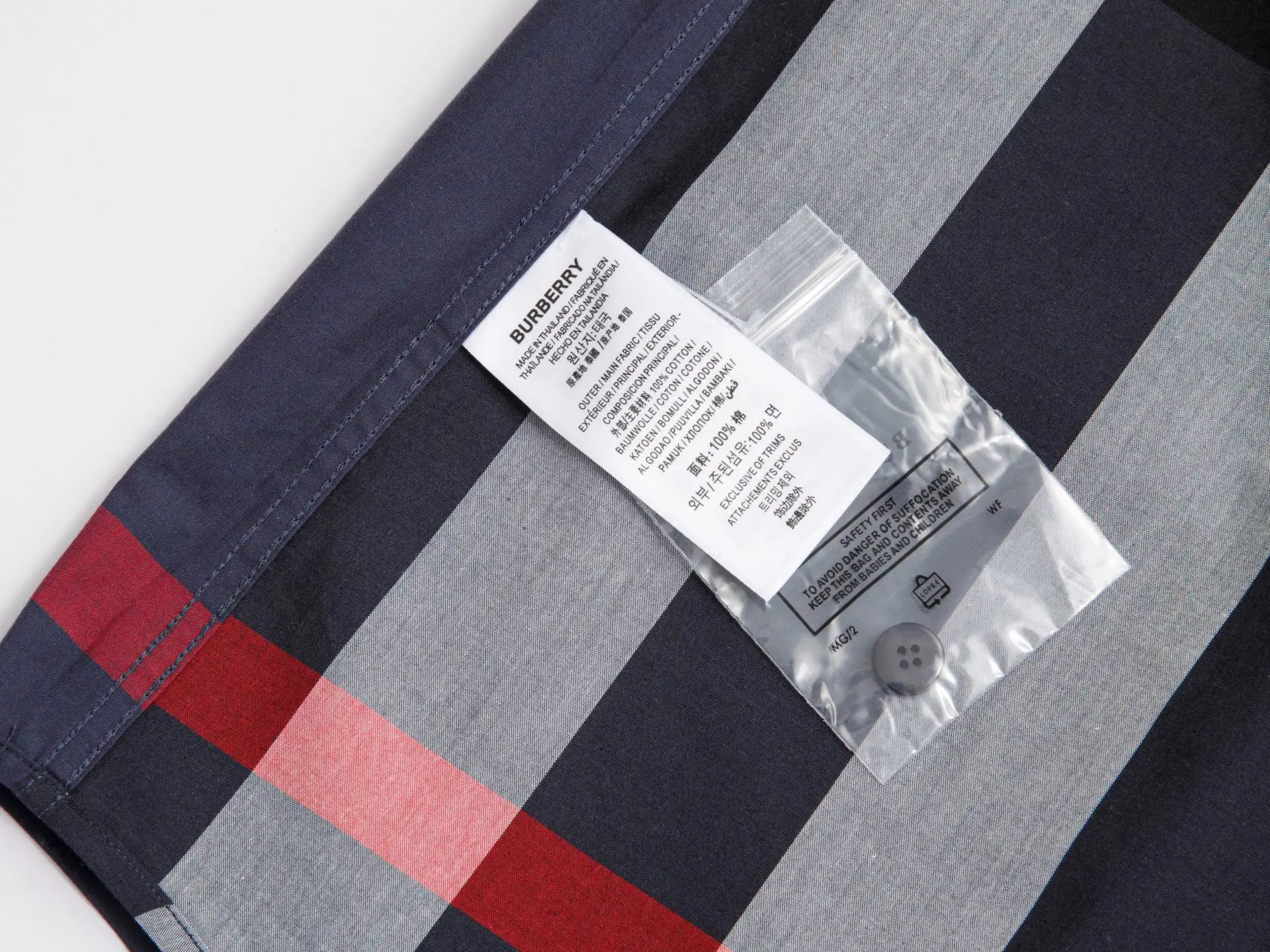 Check Print Short-Sleeve Cotton Shirt D14015962 — view 6
