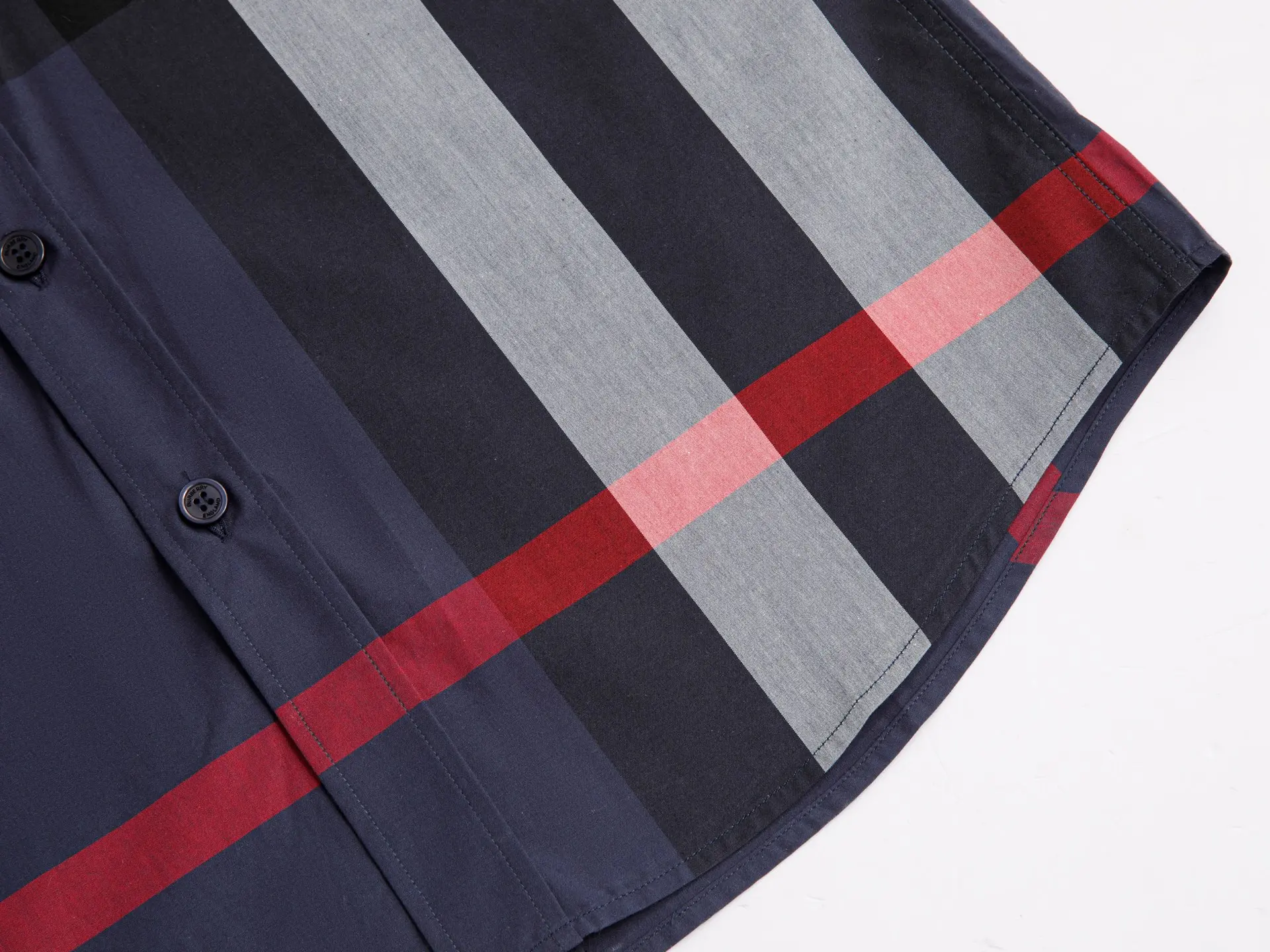 Check Print Short-Sleeve Cotton Shirt D14015962 — view 9