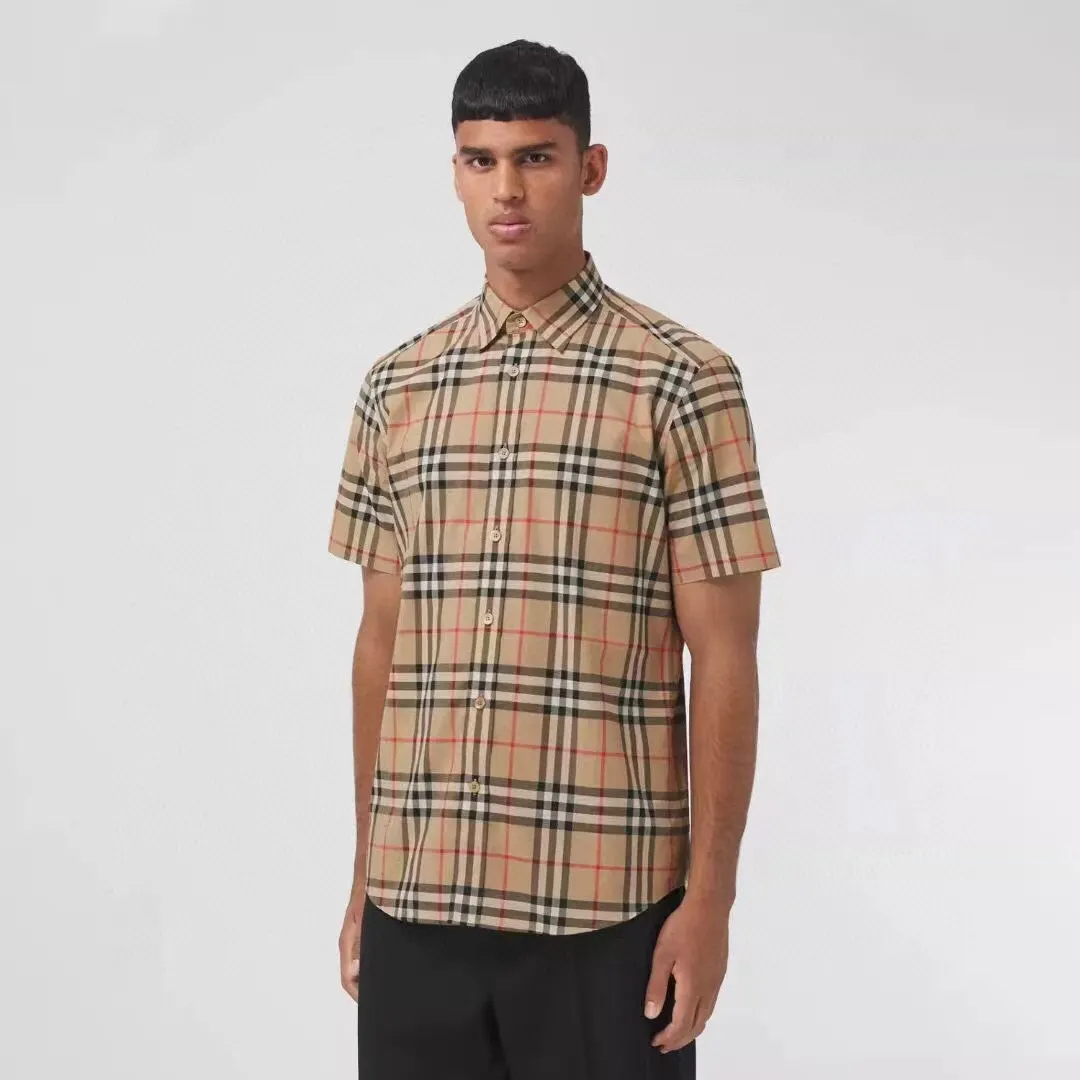Check Poplin Short-Sleeve Shirt D14015959