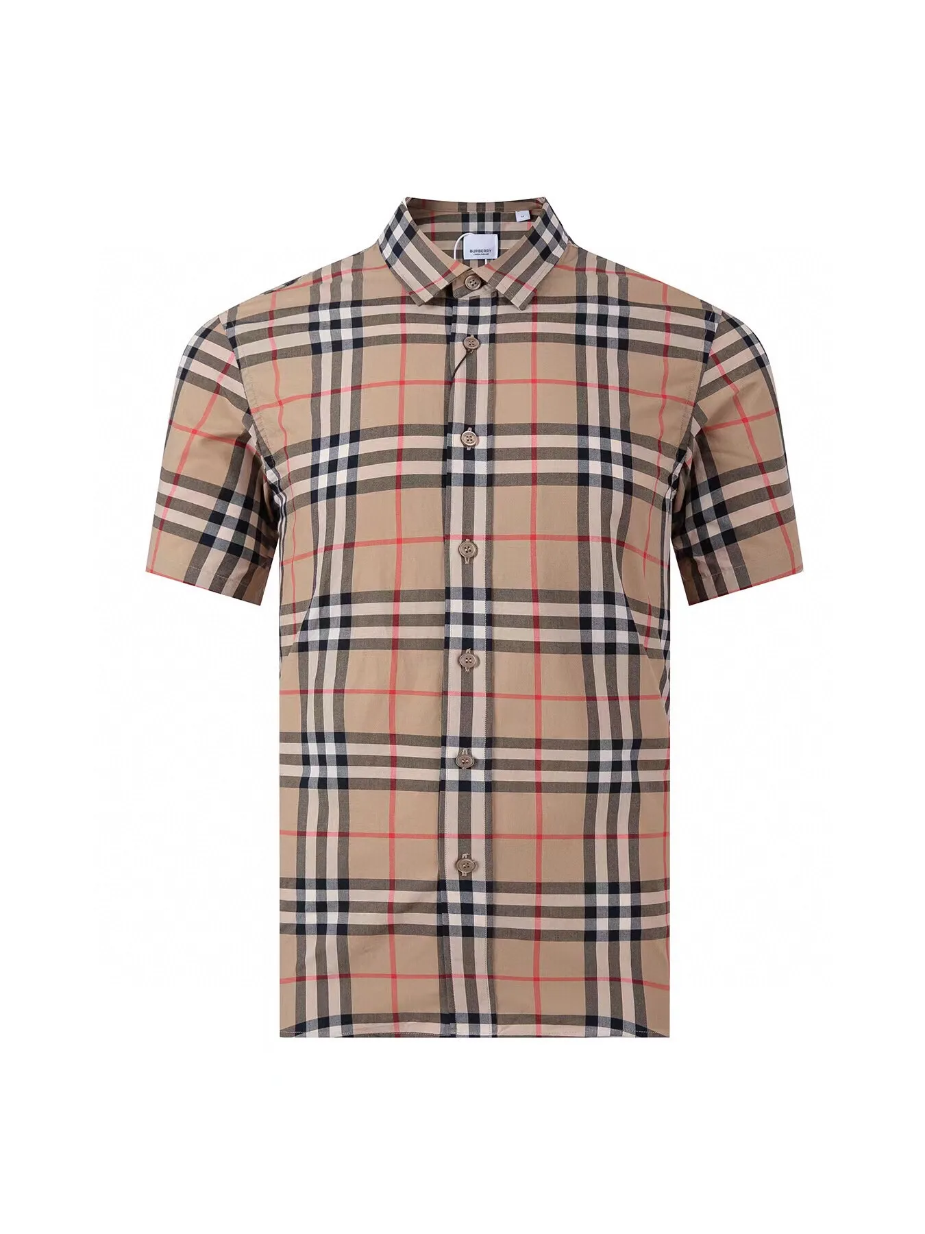 Check Poplin Short-Sleeve Shirt D14015959 — view 2