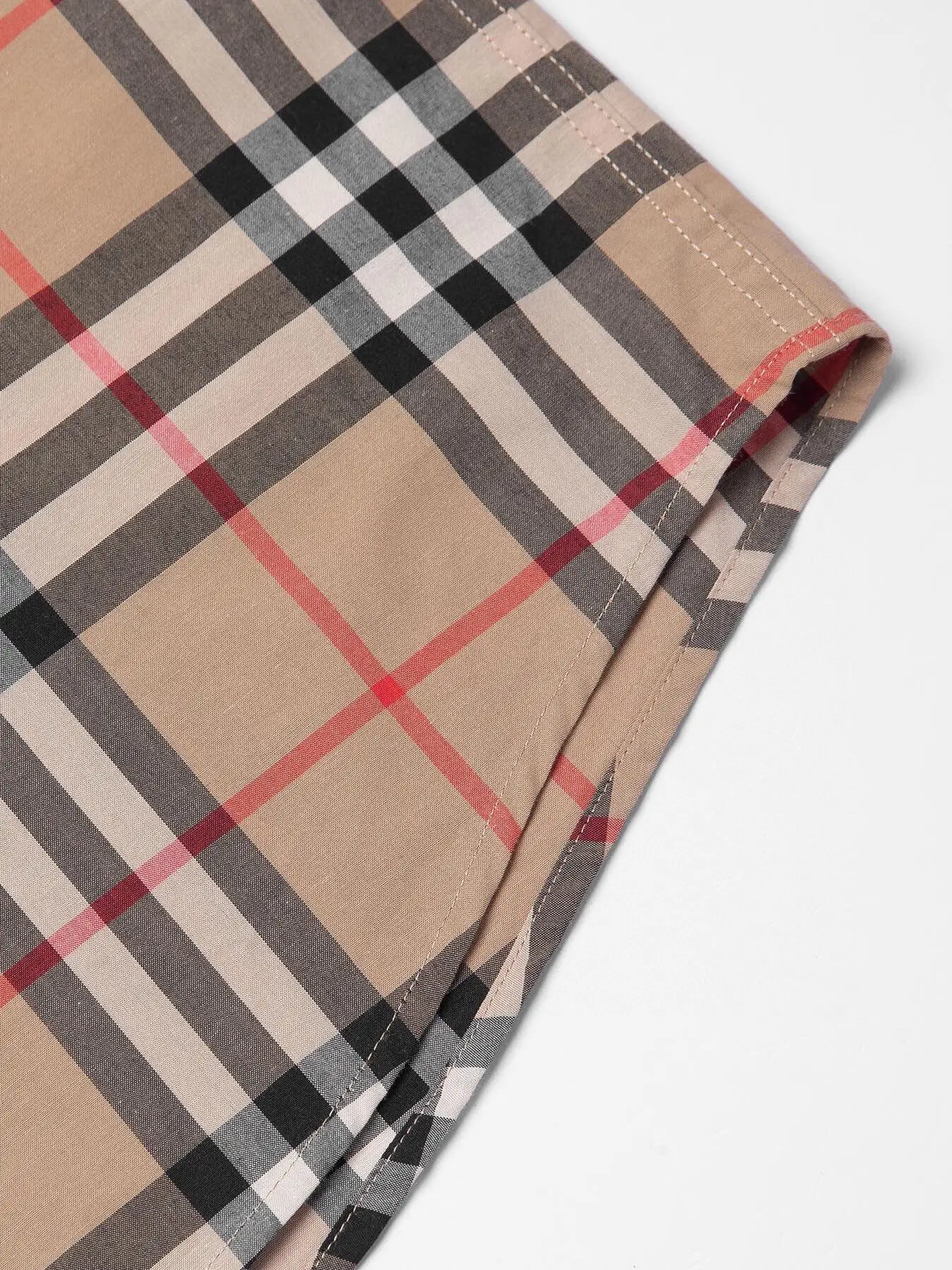 Check Poplin Short-Sleeve Shirt D14015959 — view 7