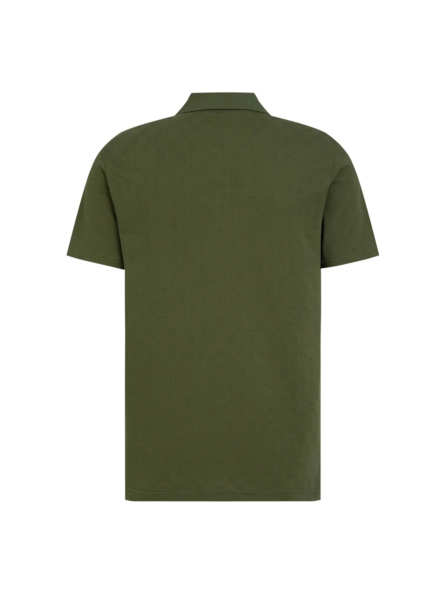 Damier Embroidered Polo Shirt with Pearl Buttons D14015930 — view 2