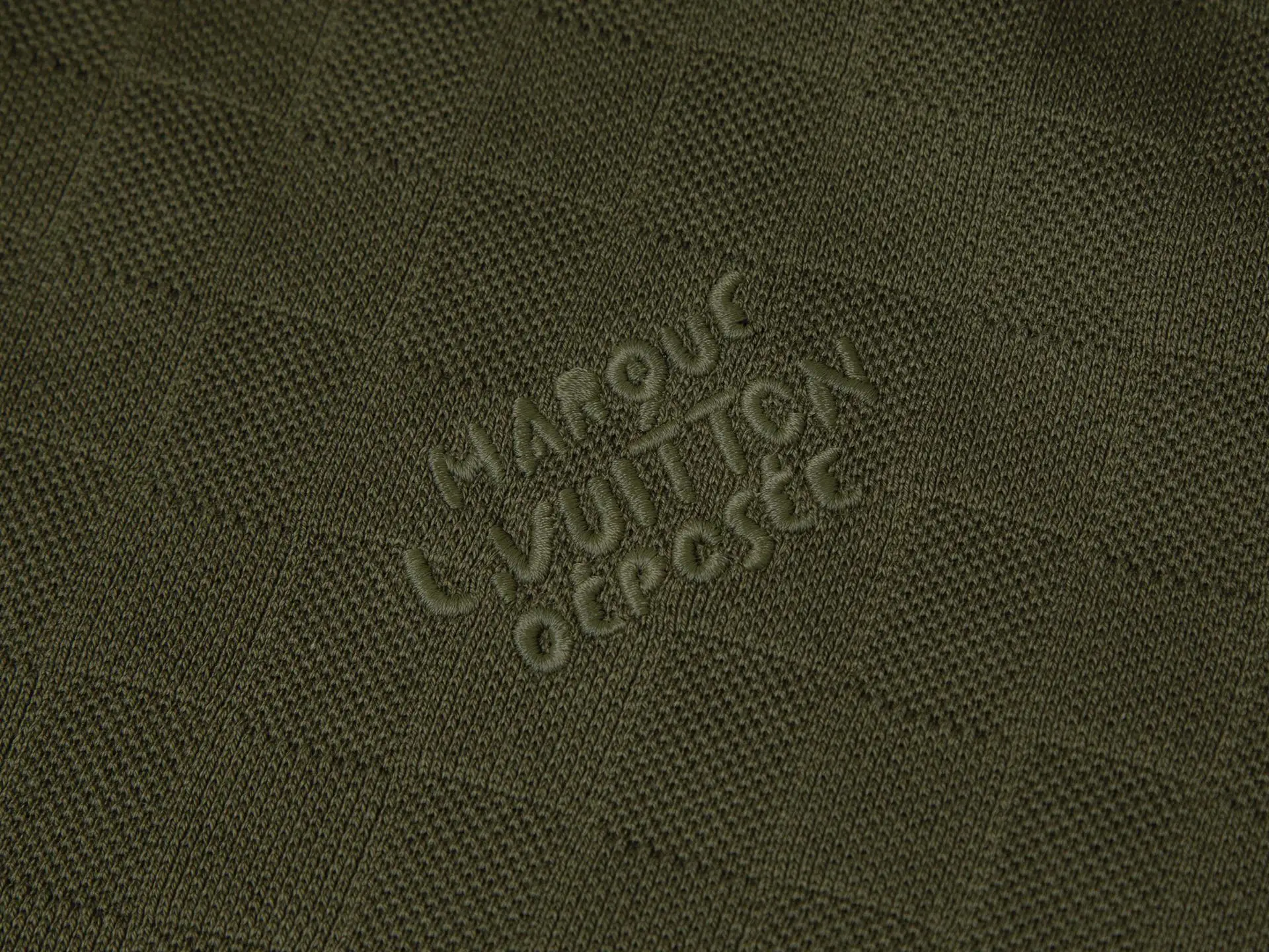 Damier Embroidered Polo Shirt with Pearl Buttons D14015930 — view 3