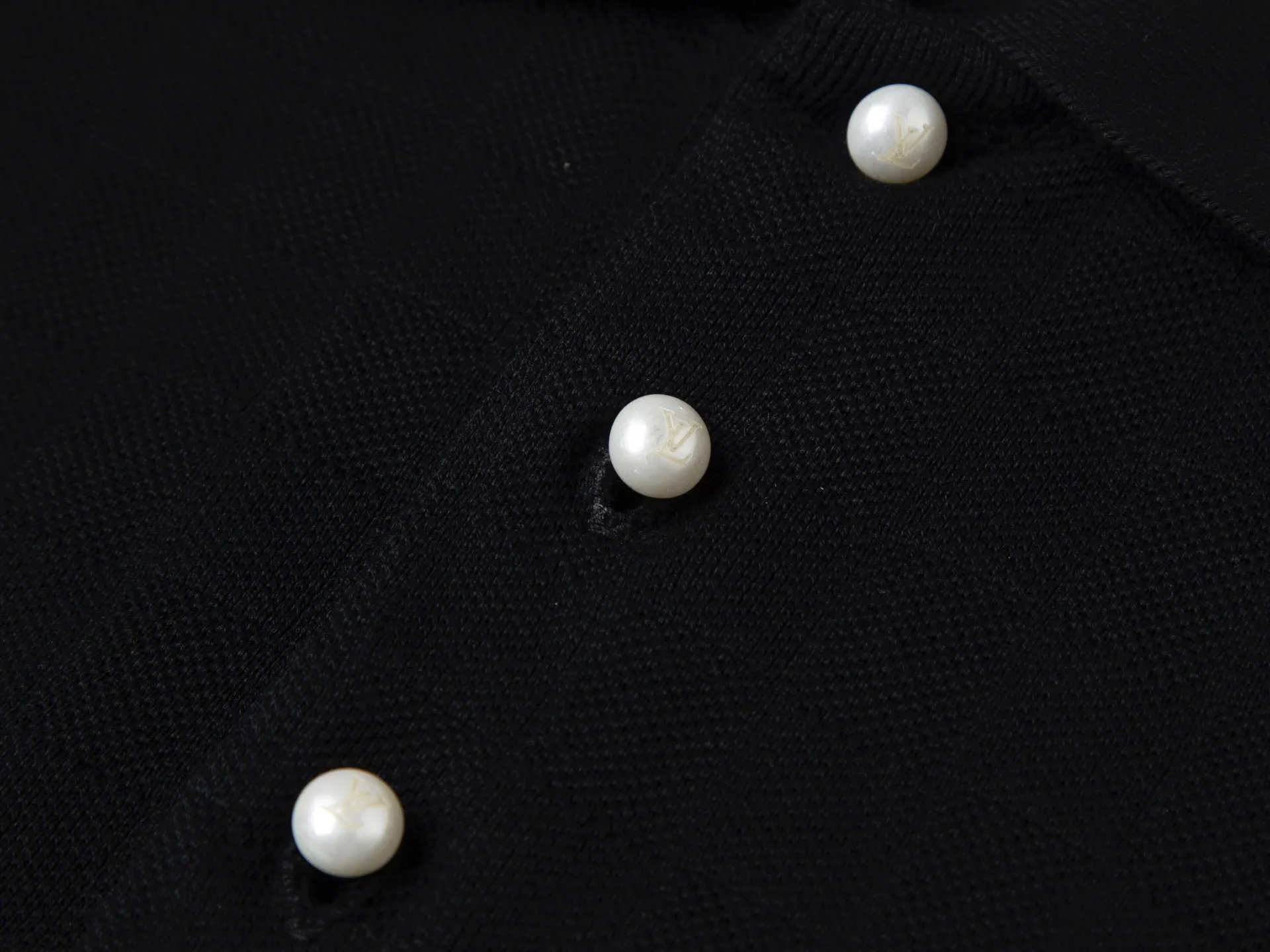 Damier Embroidered Cotton Polo Shirt D14015931 — view 5