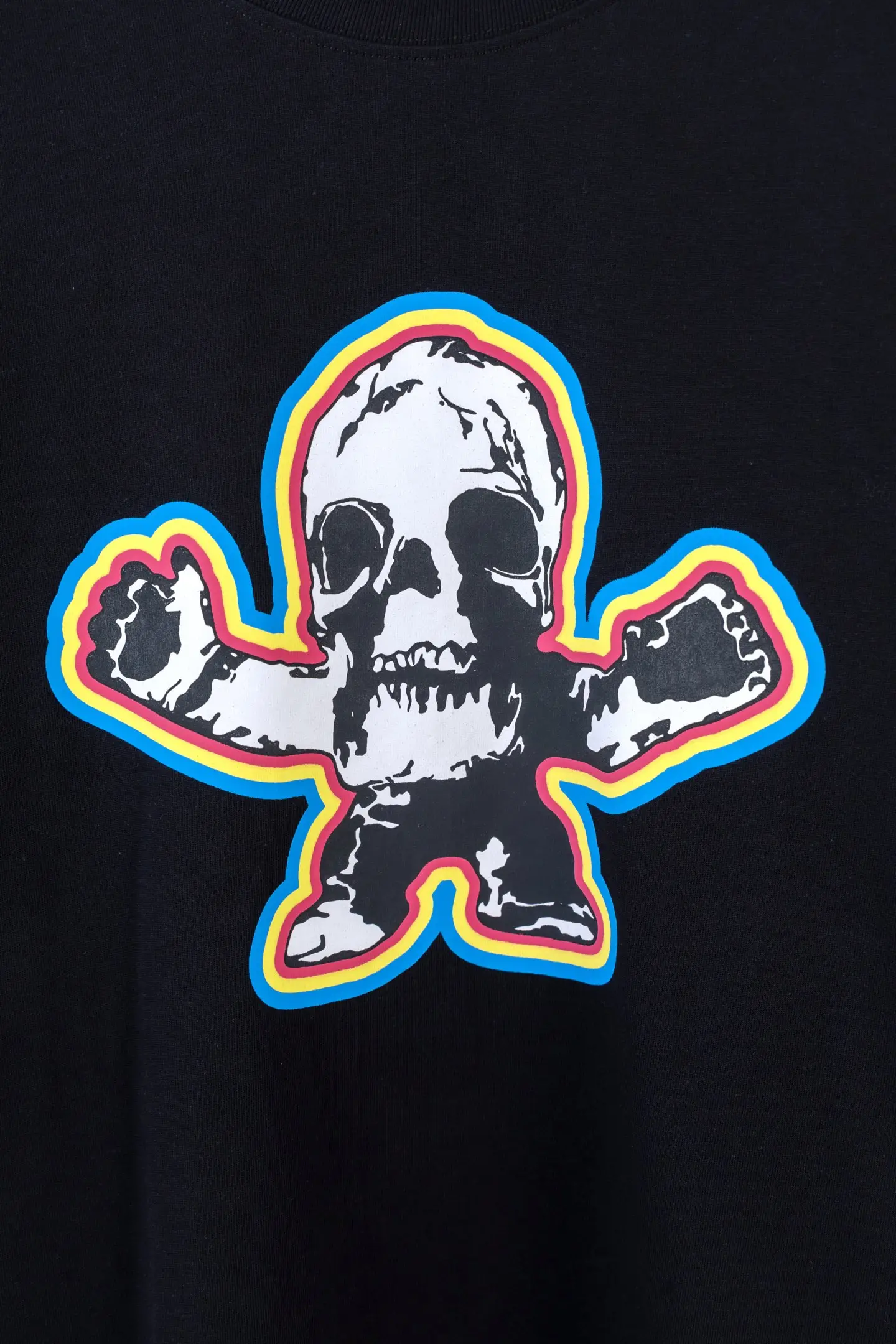 Skull Print Long-Sleeve Cotton T-Shirt D14512247 — view 5