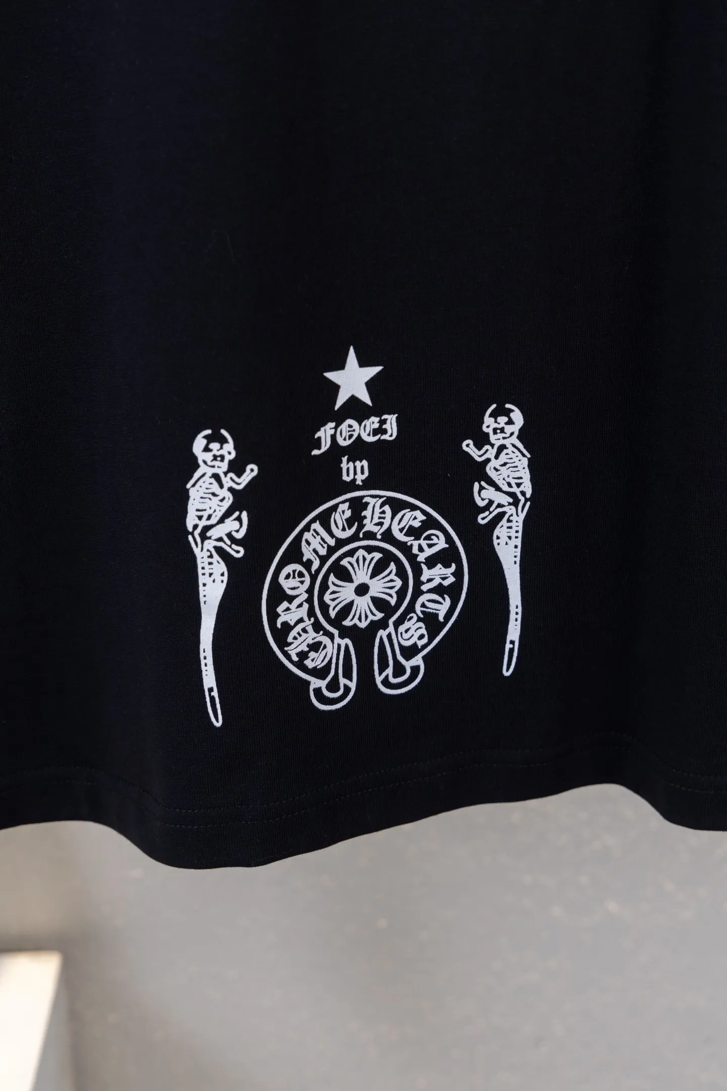Skull Print Long-Sleeve Cotton T-Shirt D14512247 — view 7