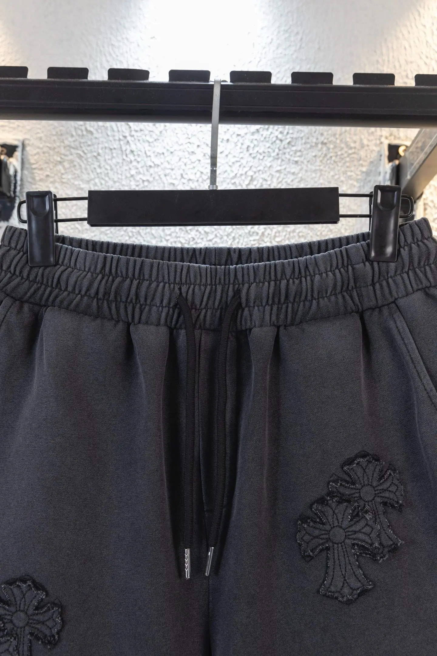 Embroidered Patchwork Cotton Jersey Shorts D14511124 — view 3