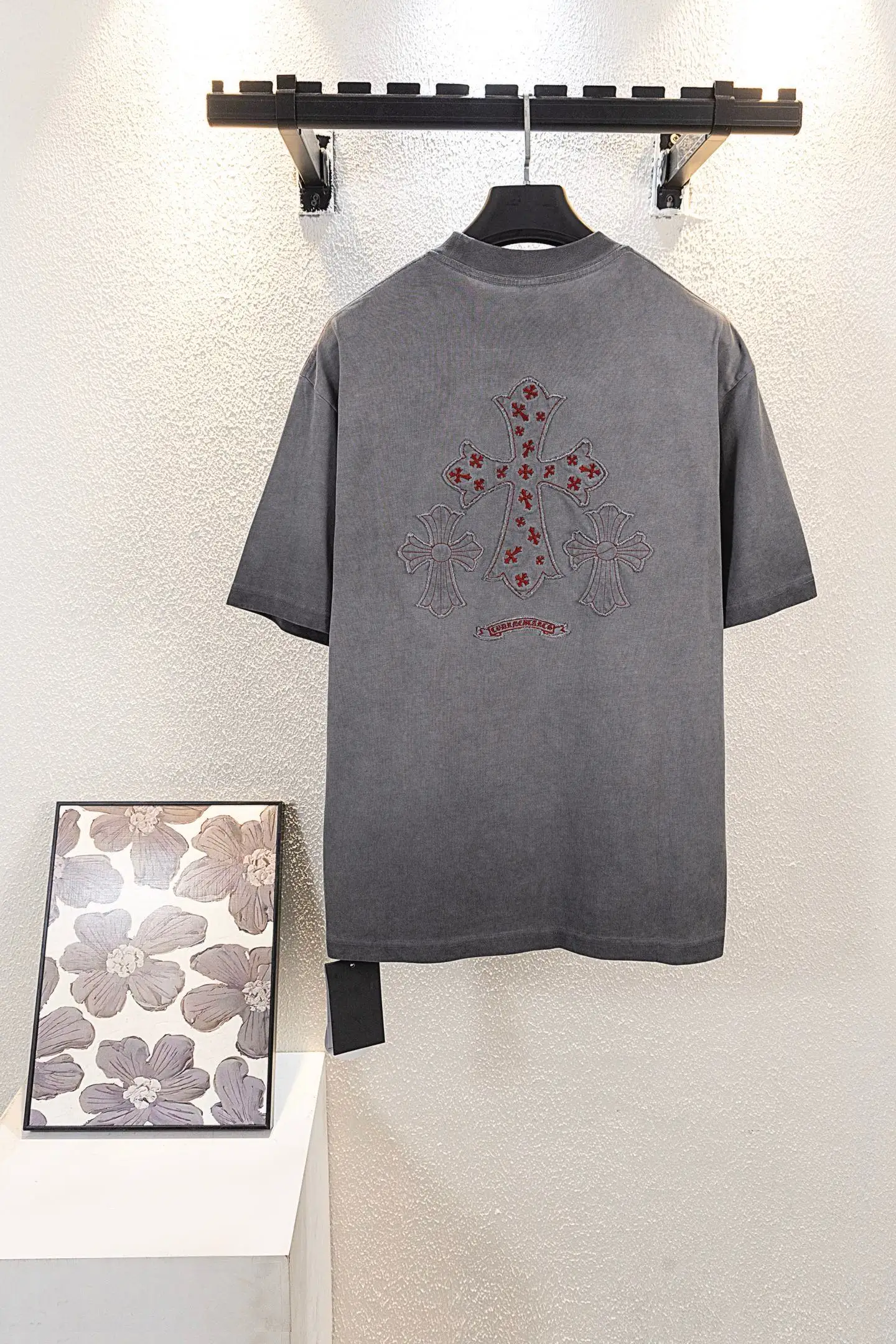 Embroidered Washed Cotton T-Shirt D14511128 — view 2