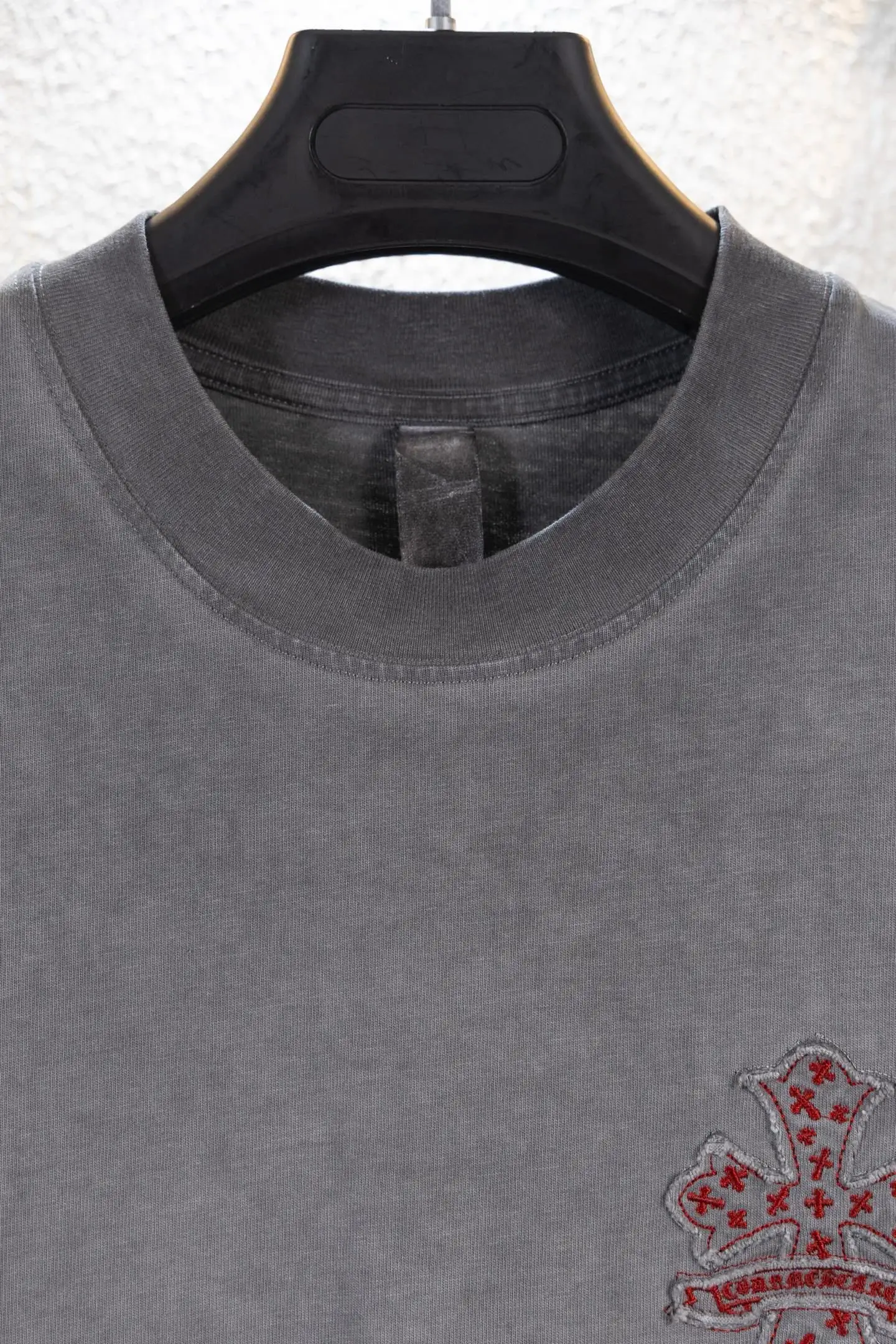Embroidered Washed Cotton T-Shirt D14511128 — view 3
