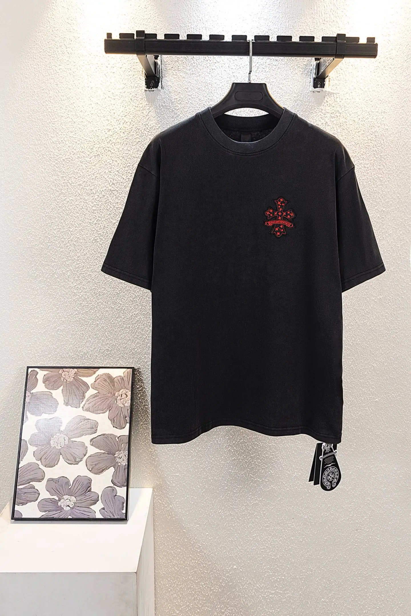 Embroidered Washed Cotton T-Shirt D14511129