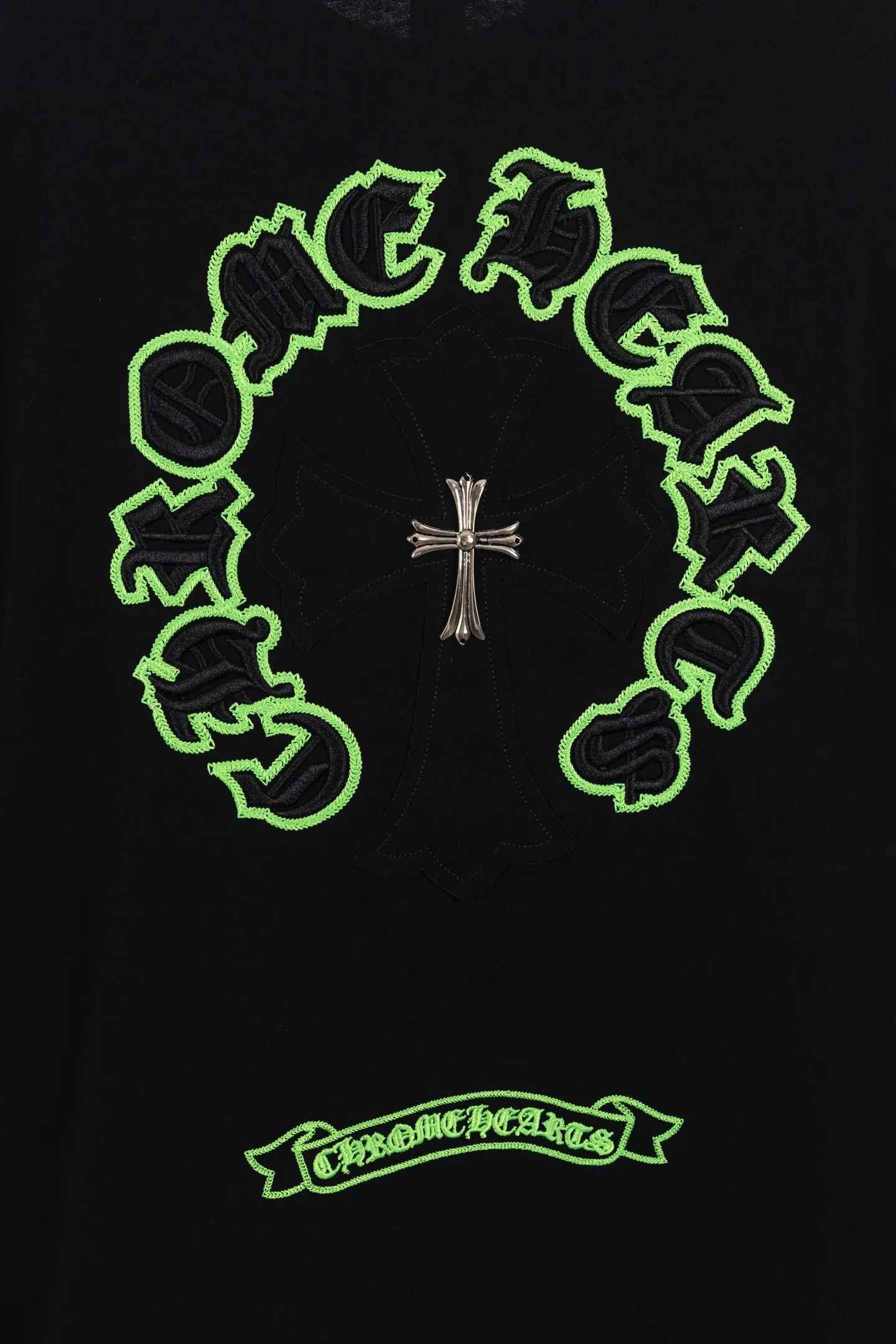 Embroidered Horseshoe Cross Oversized T-Shirt D14511138 — view 6