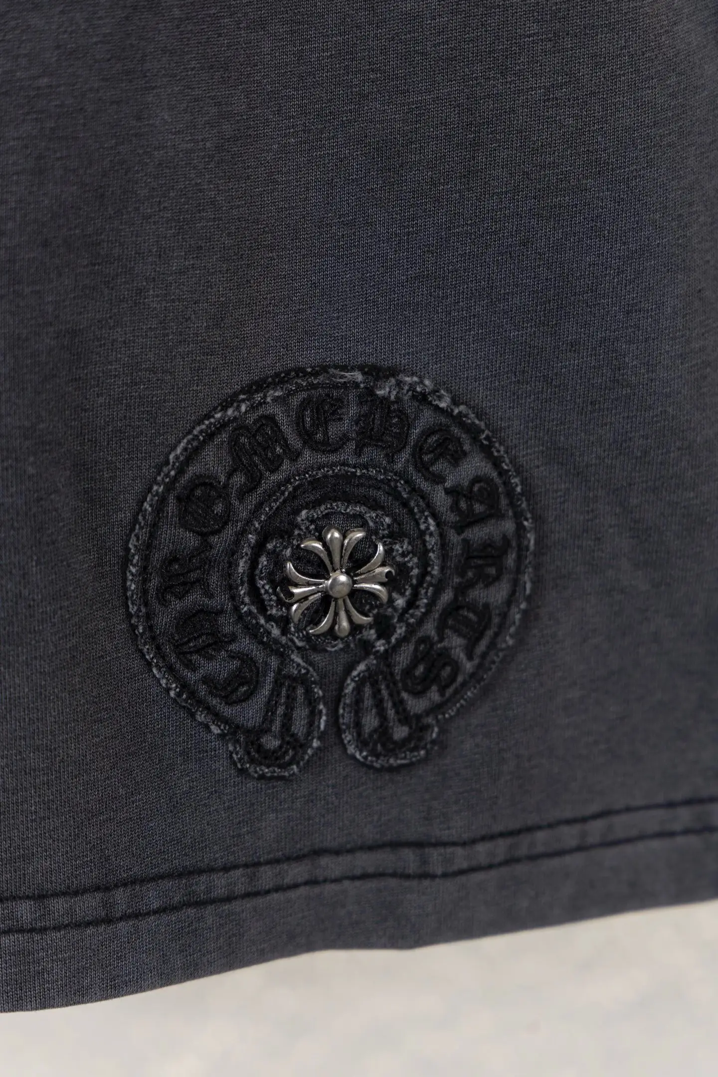 Embroidered Washed Cotton Jersey Shorts D14511126 — view 5