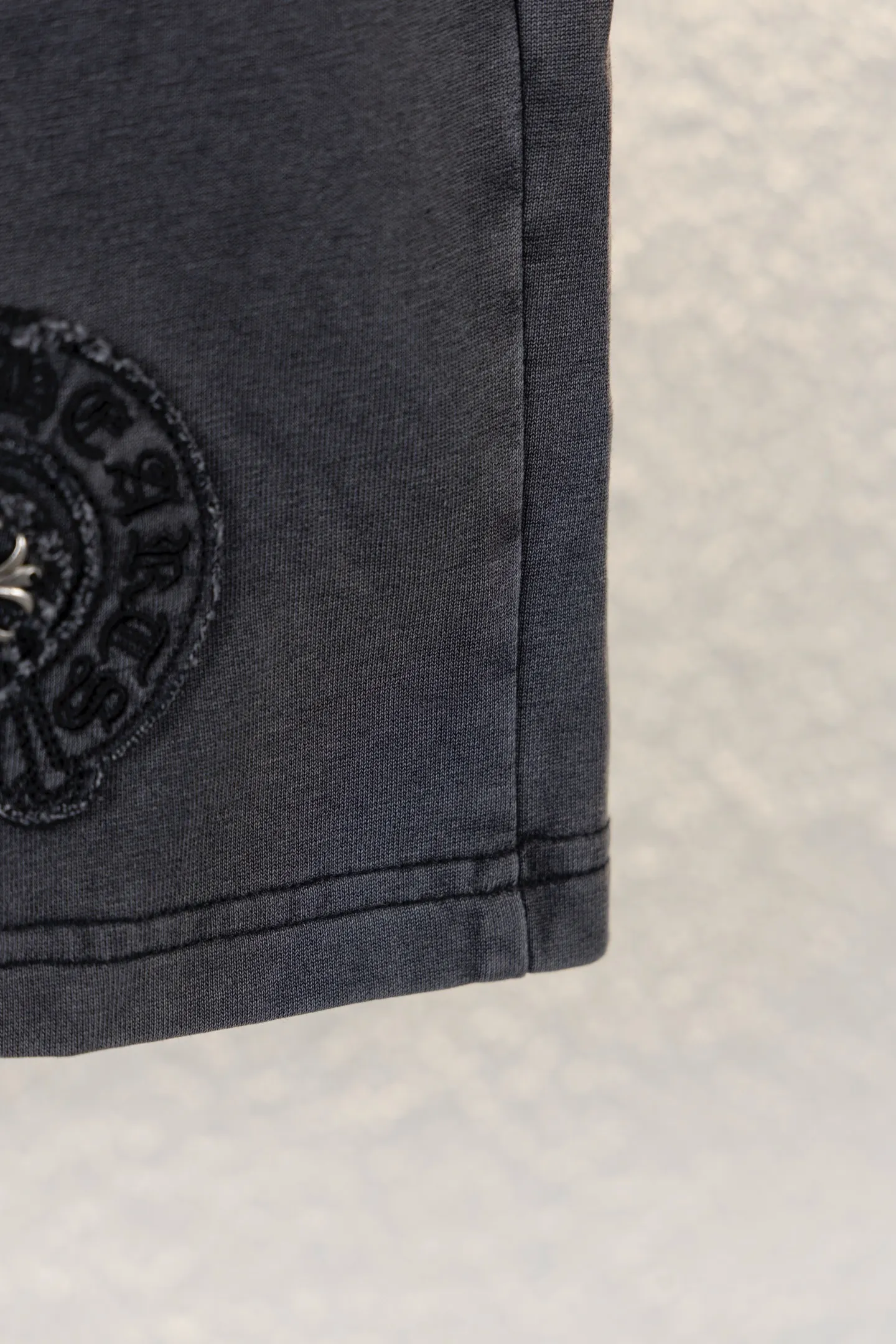 Embroidered Washed Cotton Jersey Shorts D14511126 — view 7