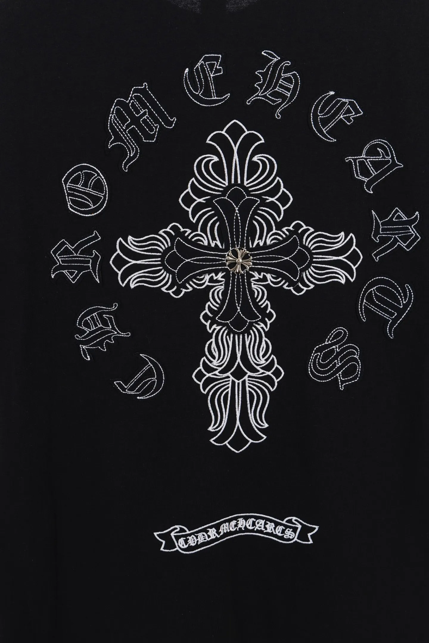 Cross Patch Embroidered Cotton T-Shirt D14511131 — view 5