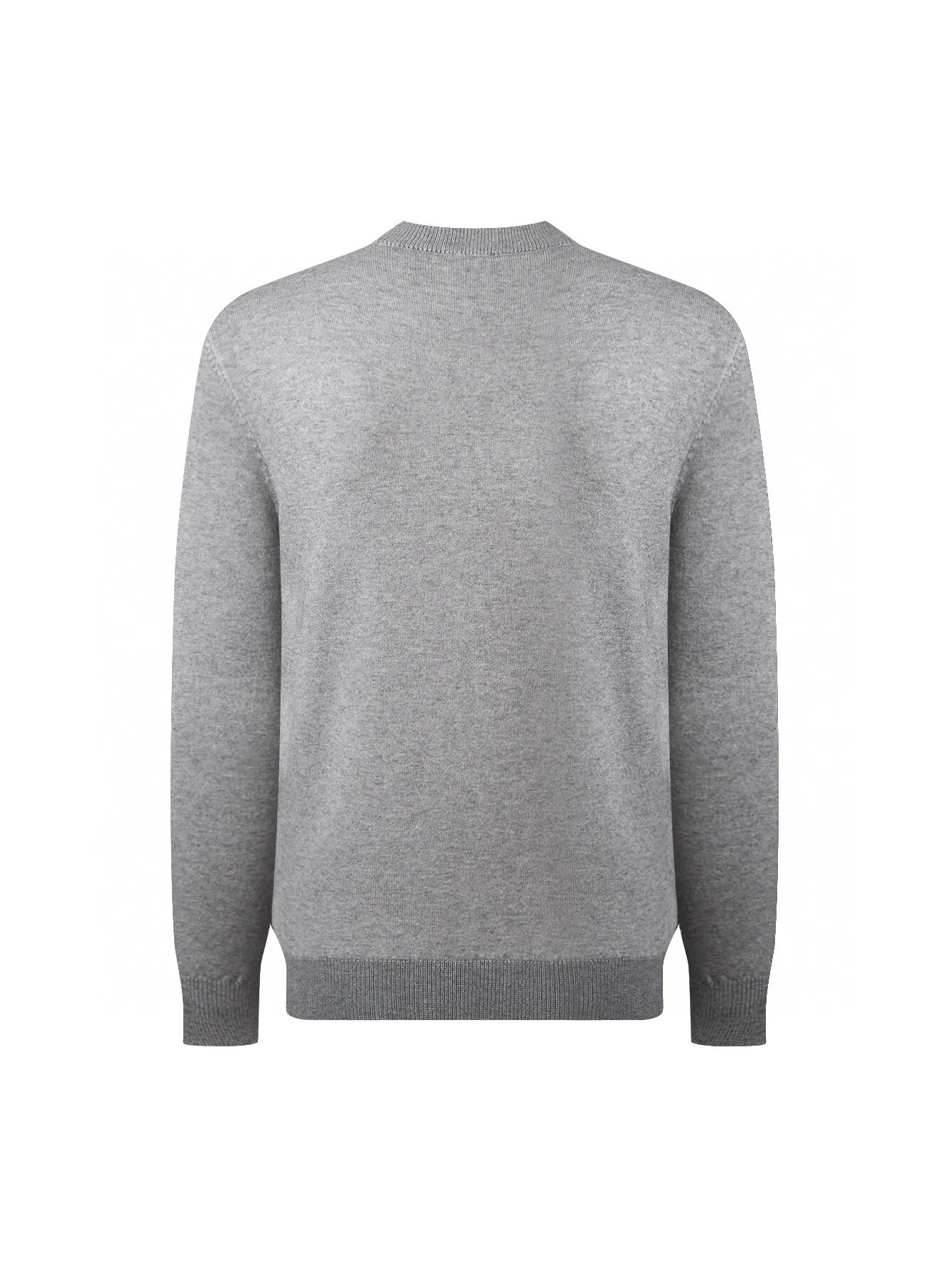 Anagram Embroidered Cashmere Crew-Neck Sweater D14516069 — view 2