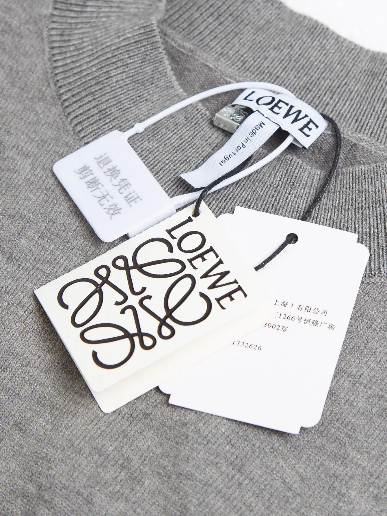 Anagram Embroidered Cashmere Crew-Neck Sweater D14516069 — view 4