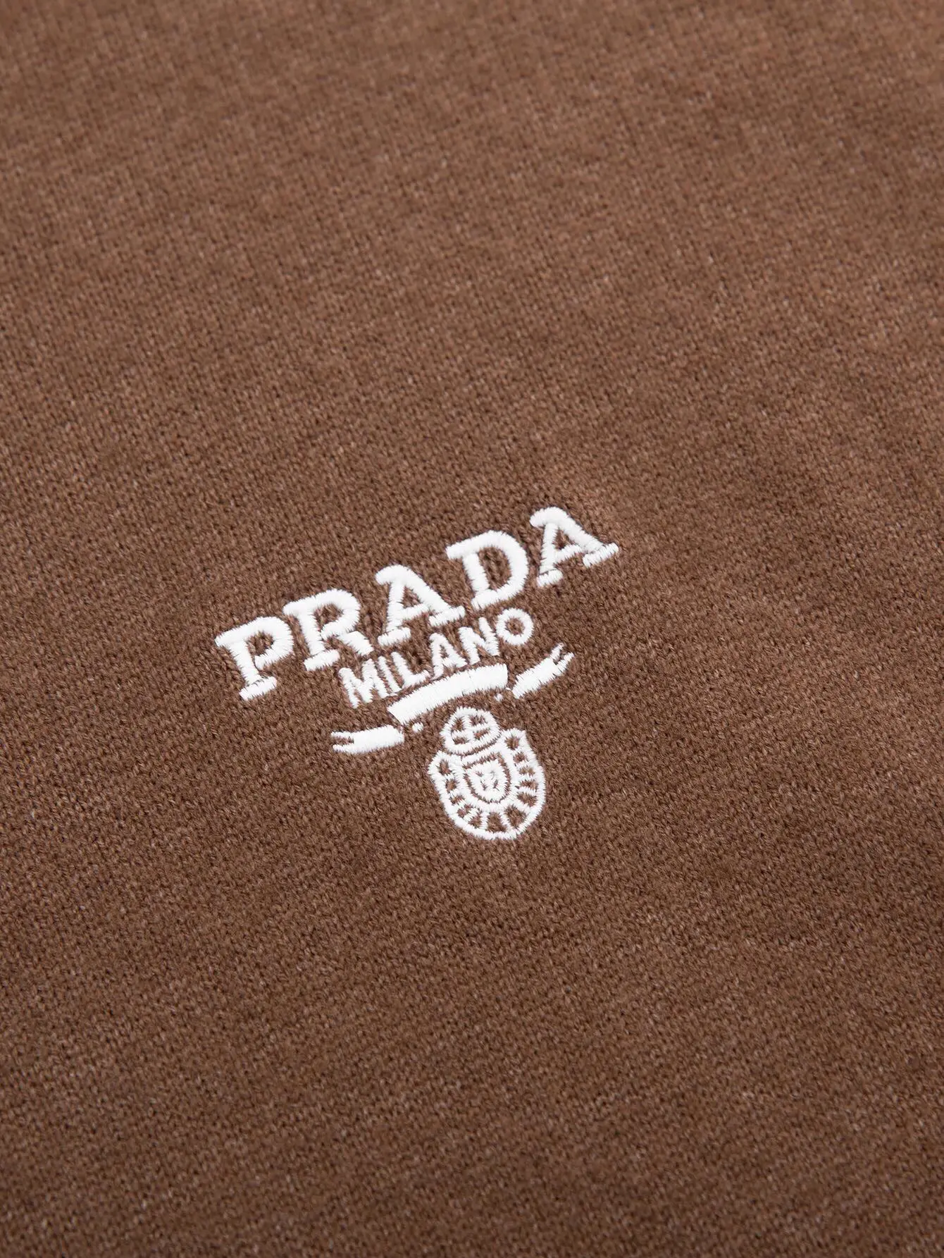 Logo-Embroidered Cashmere Crew-Neck Sweater D14516068 — view 3