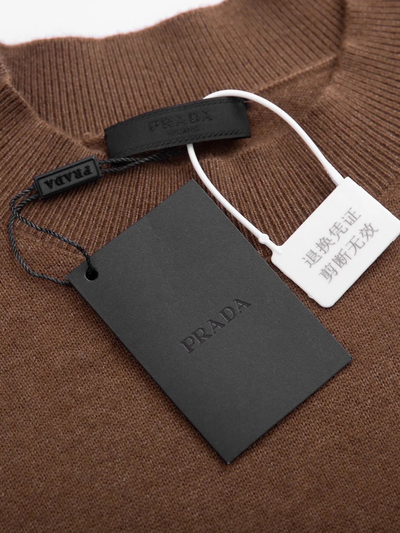 Logo-Embroidered Cashmere Crew-Neck Sweater D14516068 — view 7