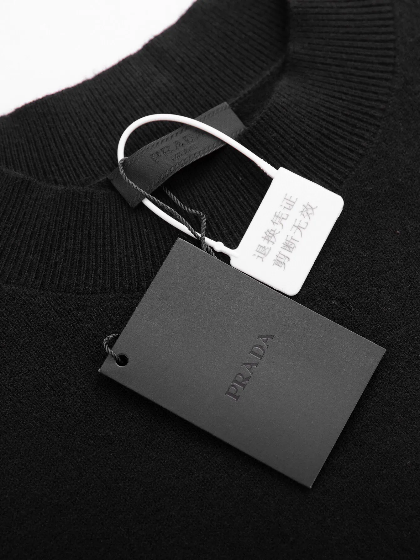 Logo-Embroidered Cashmere Crew-Neck Sweater D14516067 — view 4